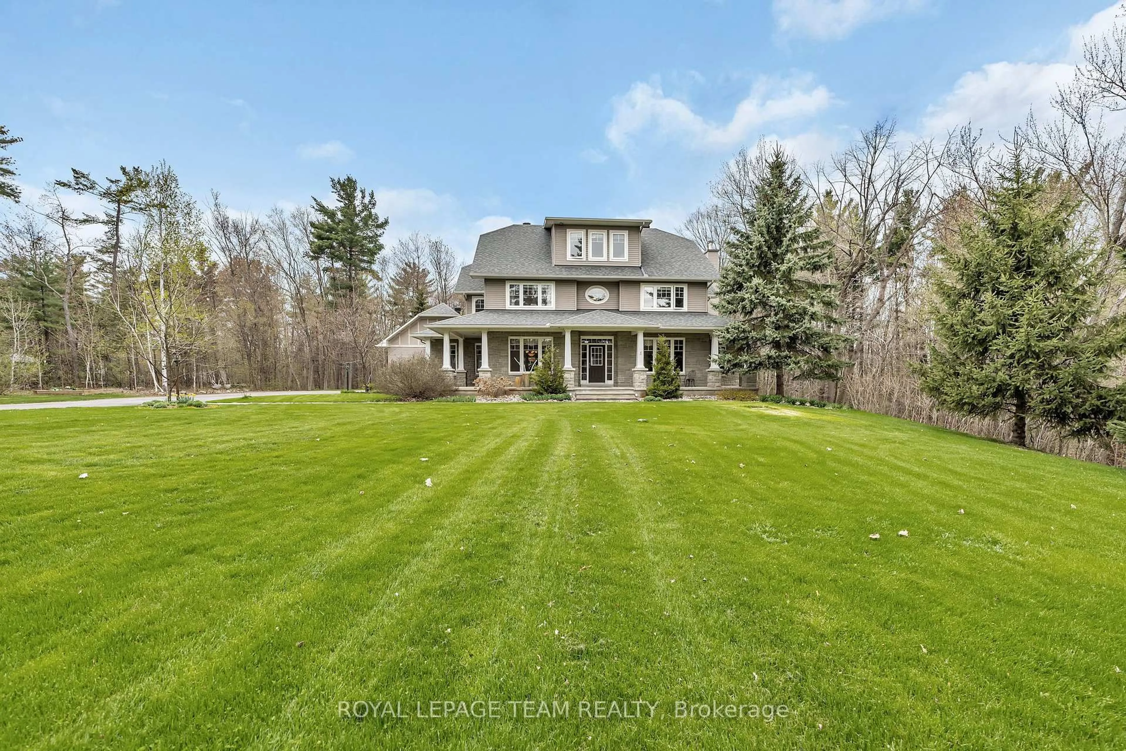 A pic from outside/outdoor area/front of a property/back of a property/a pic from drone, water/lake/river/ocean view for 38 Roycroft Way, Ottawa Ontario K2W 1C7