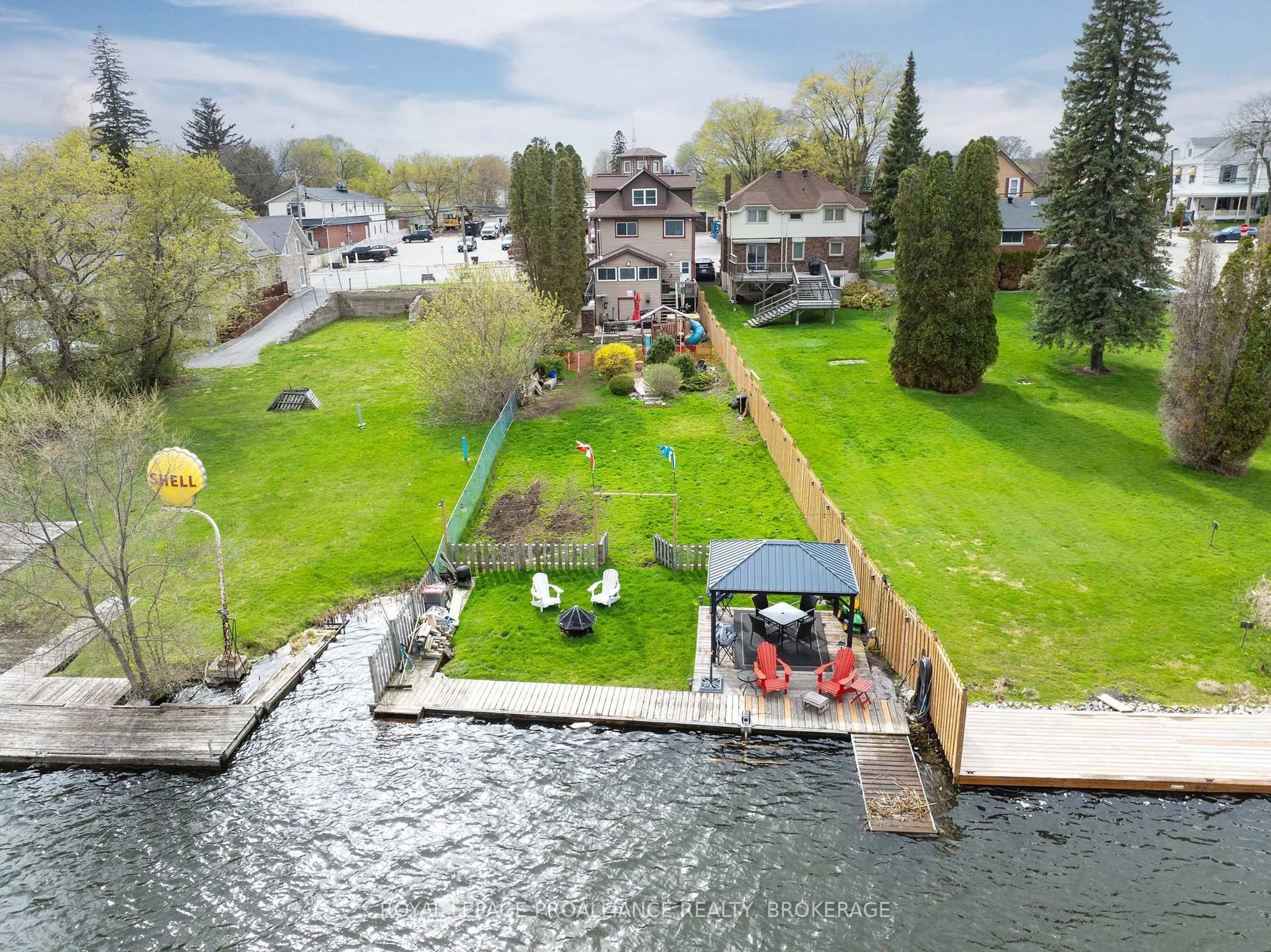 A pic from outside/outdoor area/front of a property/back of a property/a pic from drone, water/lake/river/ocean view for 29 Main St, Westport Ontario K0G 1X0