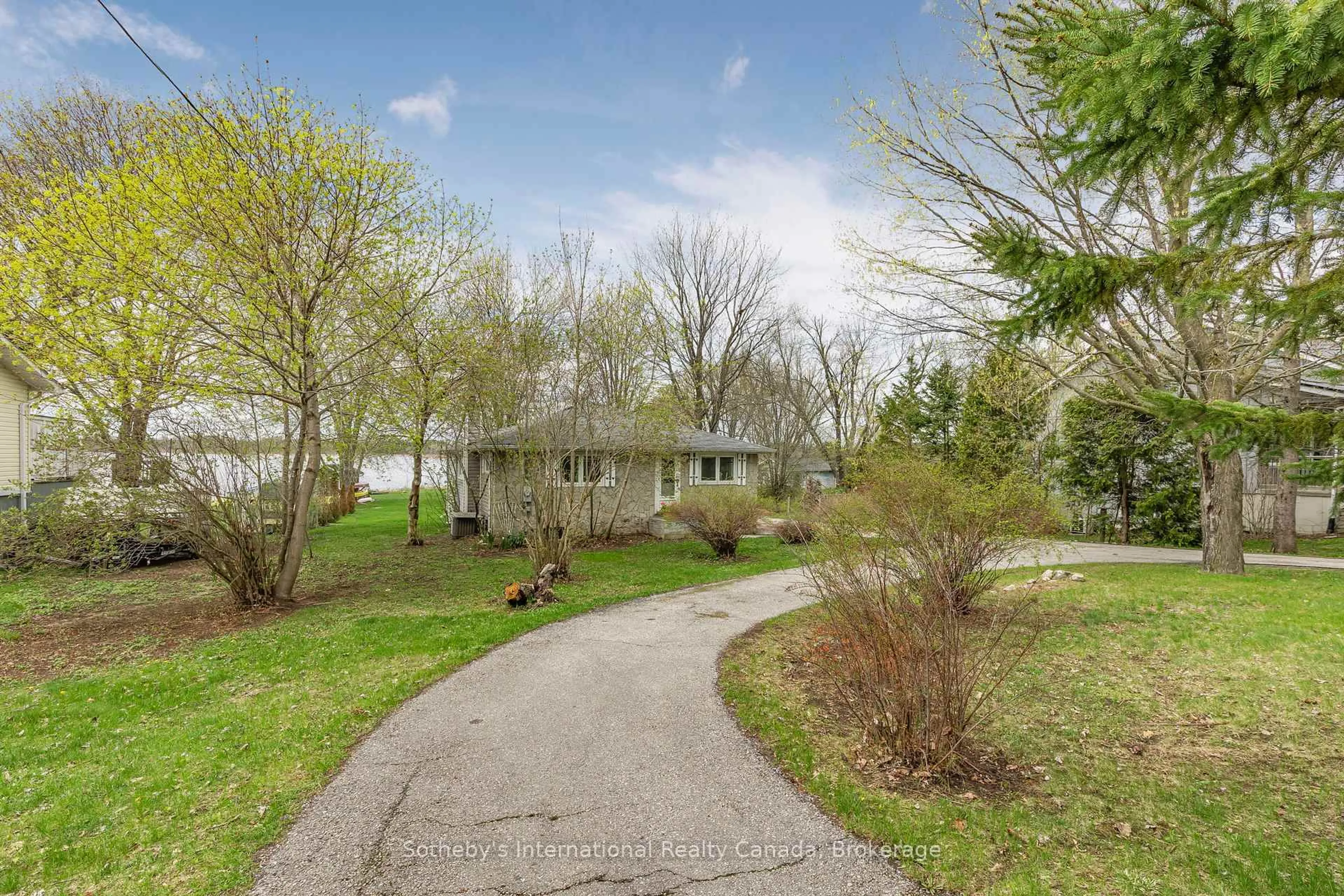 A pic from outside/outdoor area/front of a property/back of a property/a pic from drone, water/lake/river/ocean view for 266 Port Hoover Rd, Kawartha Lakes Ontario K0M 2C0