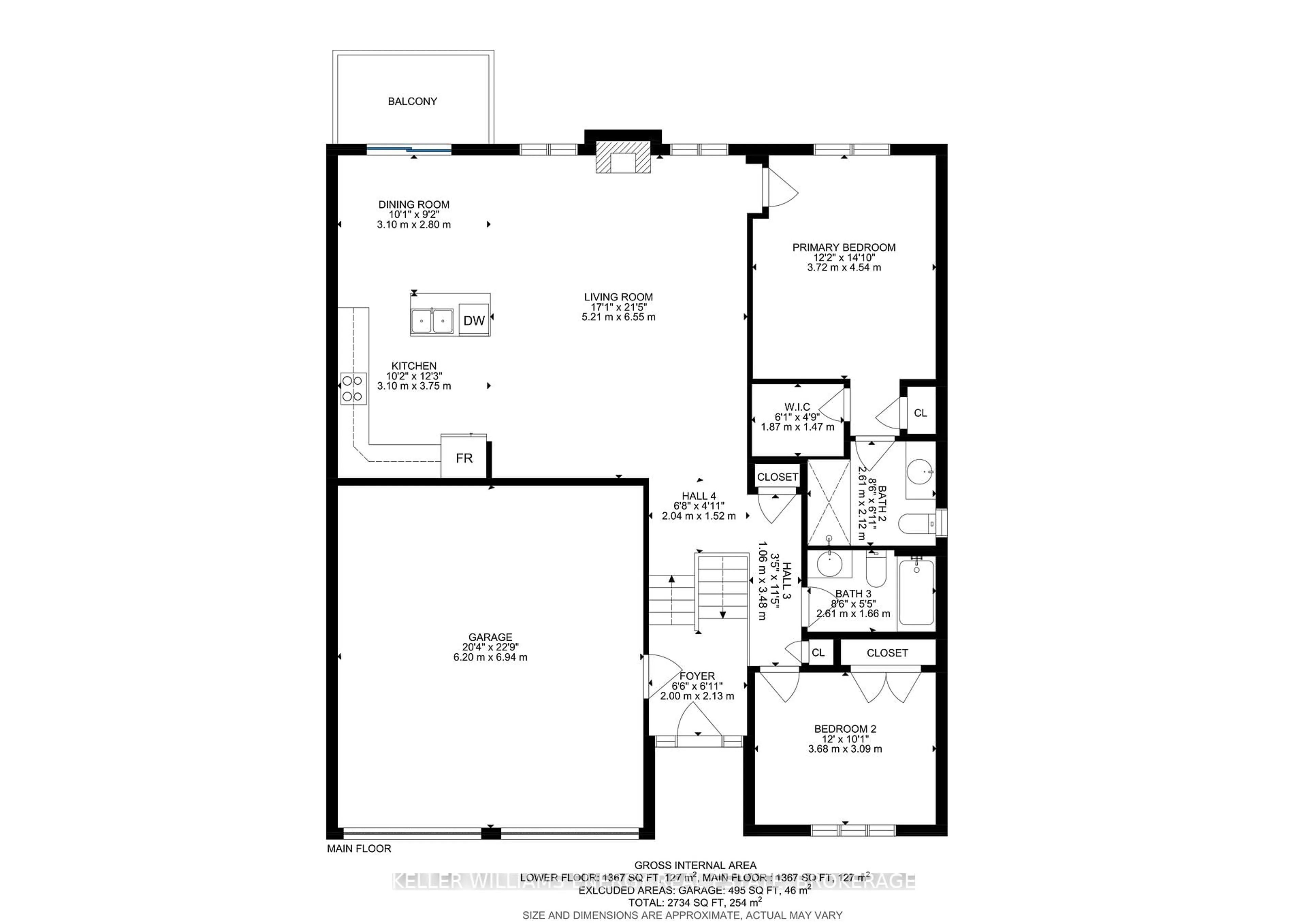 Floor plan for 104 Bowen Dr, Peterborough North Ontario K9H 0B8