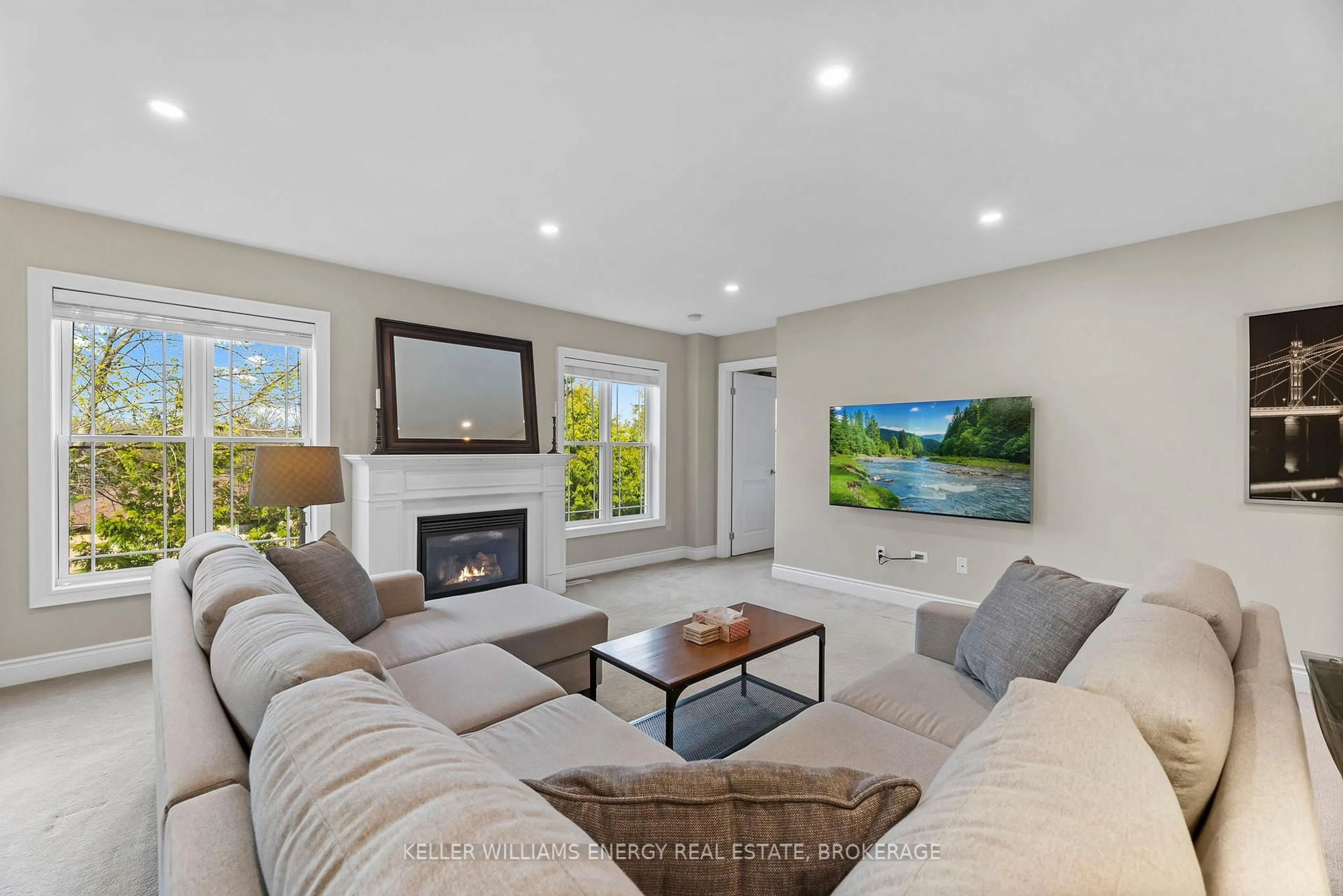 Living room with furniture, unknown for 104 Bowen Dr, Peterborough North Ontario K9H 0B8