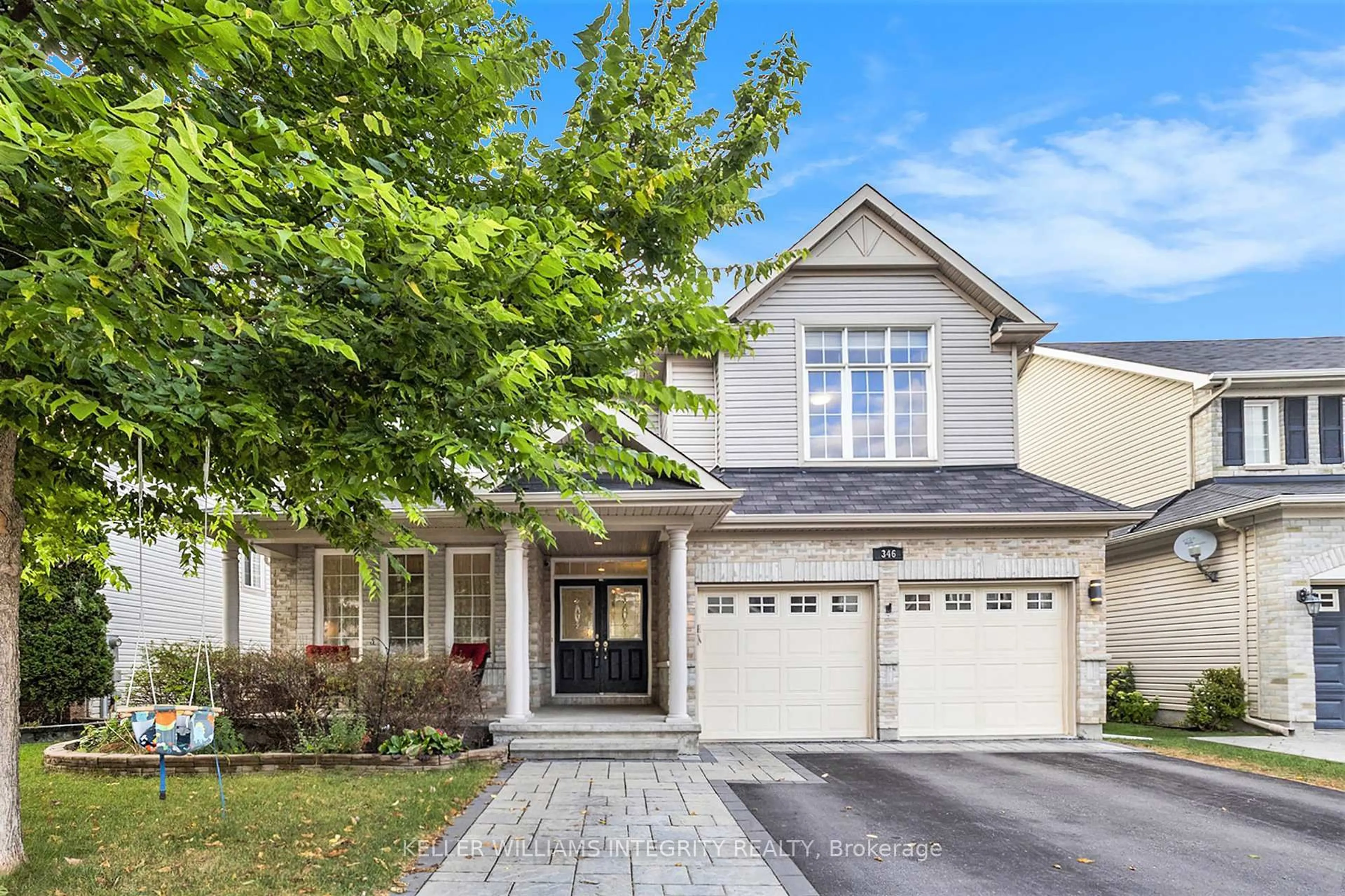 Home with brick exterior material, street for 346 Blackleaf Dr, Ottawa Ontario K2J 0E9