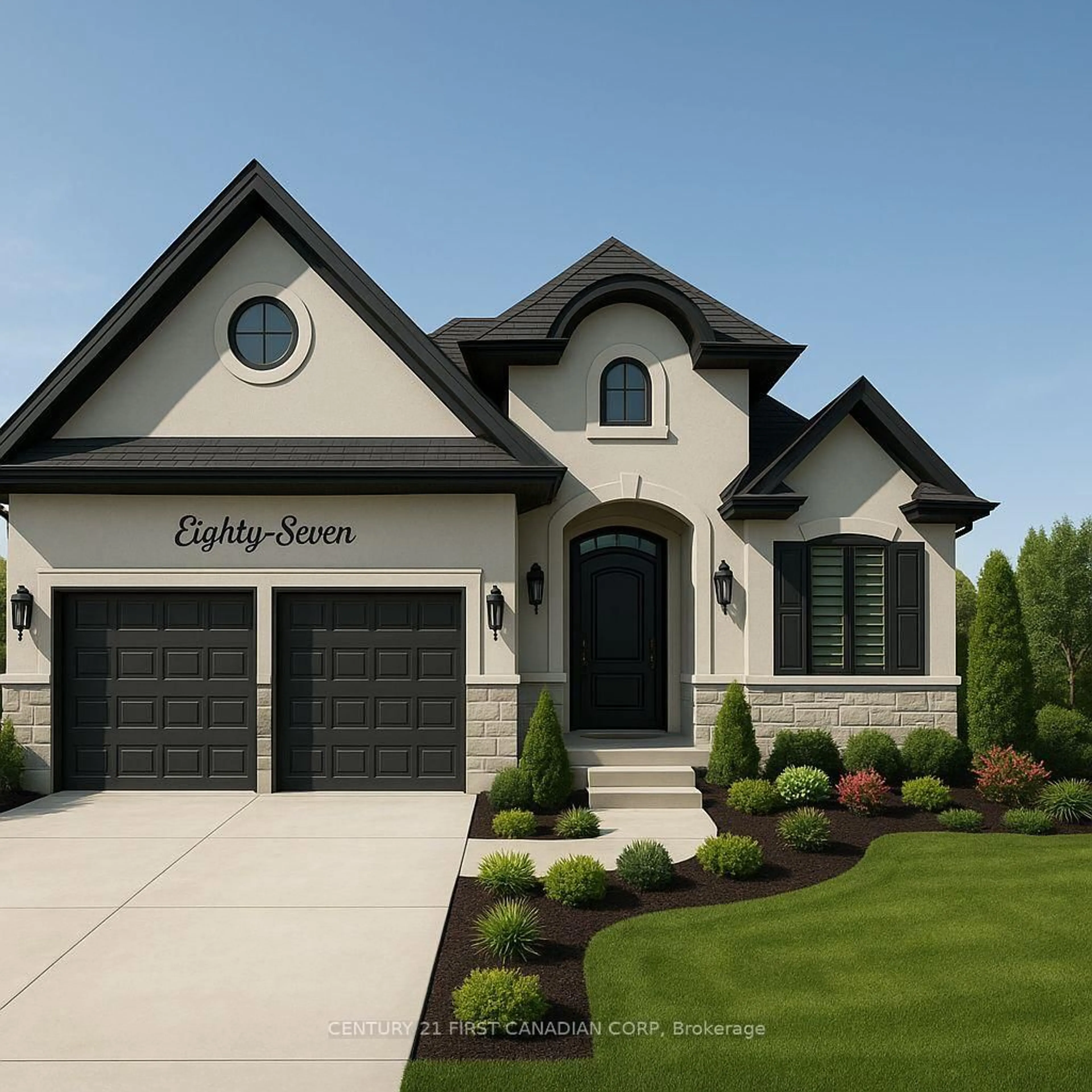 Home with vinyl exterior material, street for 207 Foxborough Pl, Thames Centre Ontario N0M 2P0