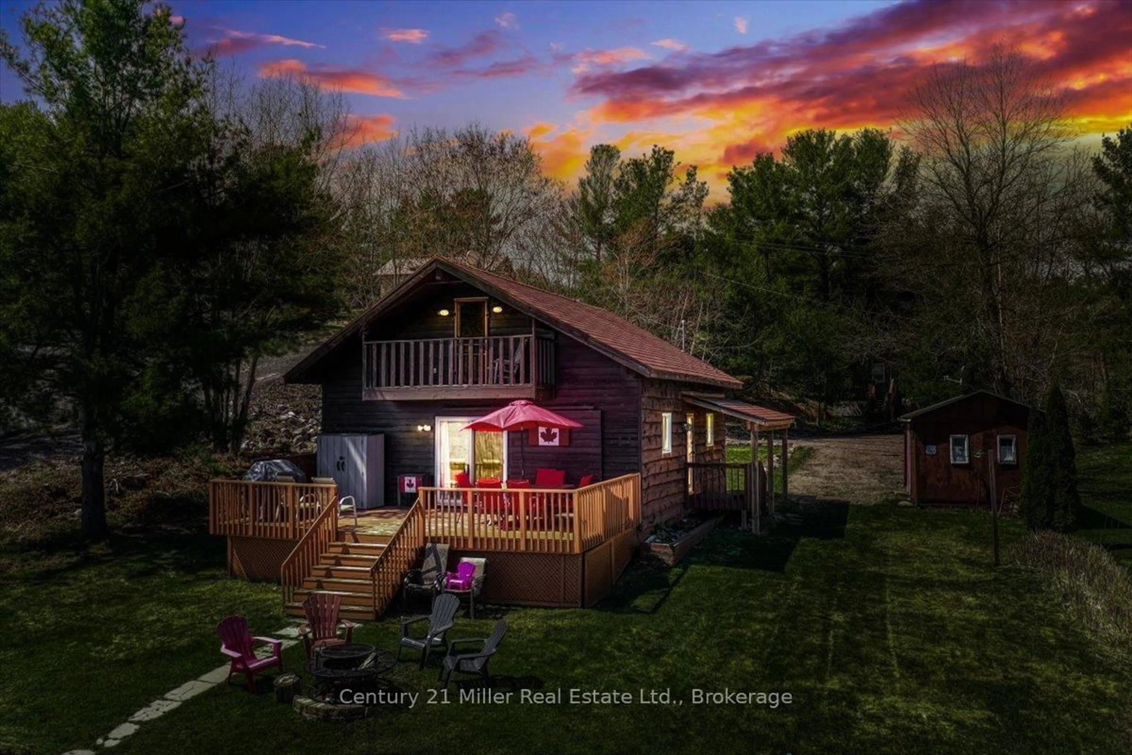 A pic from outside/outdoor area/front of a property/back of a property/a pic from drone, unknown for 100 Whippoorwill Rd, French River Ontario P0M 1A0