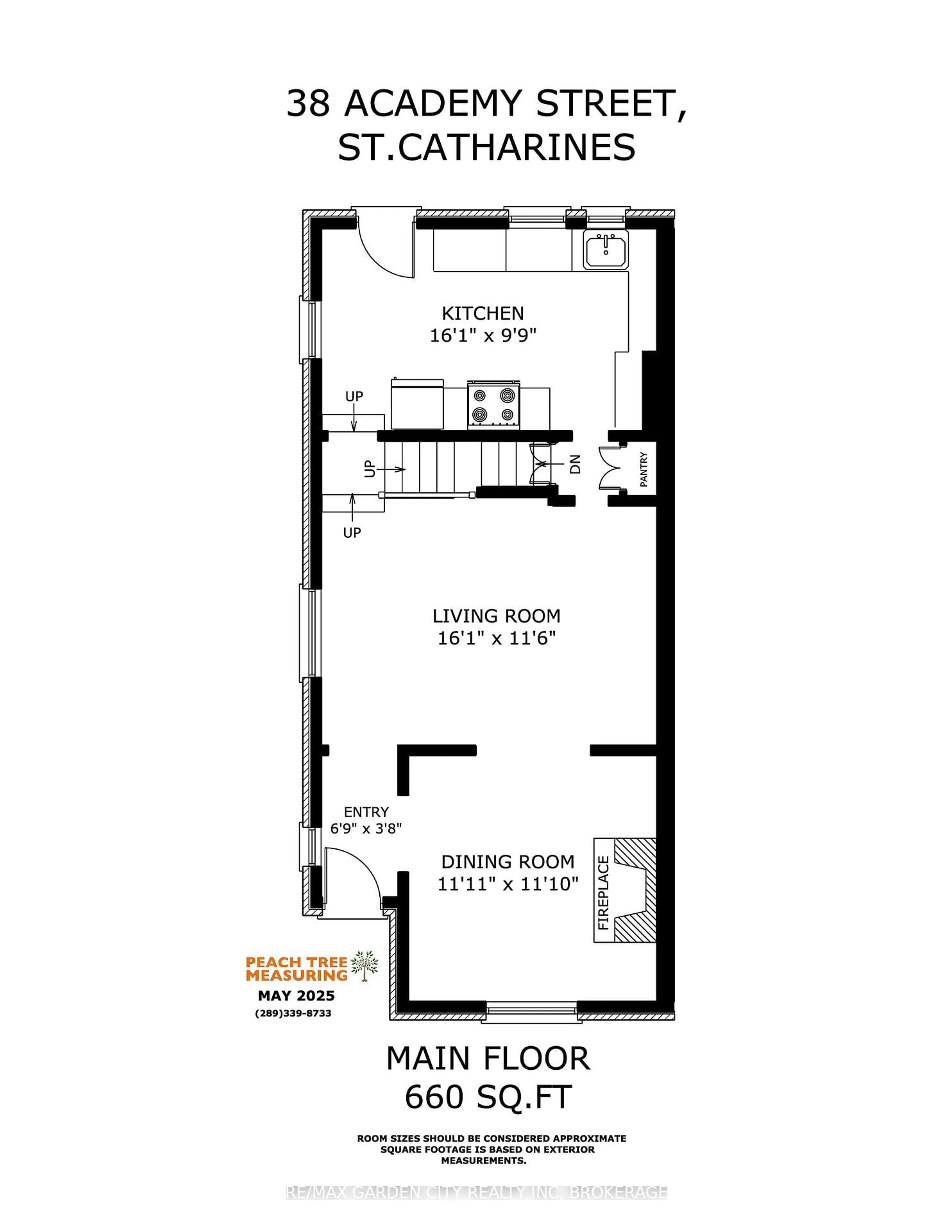 Floor plan for 38 Academy St, St. Catharines Ontario L2R 4Z8