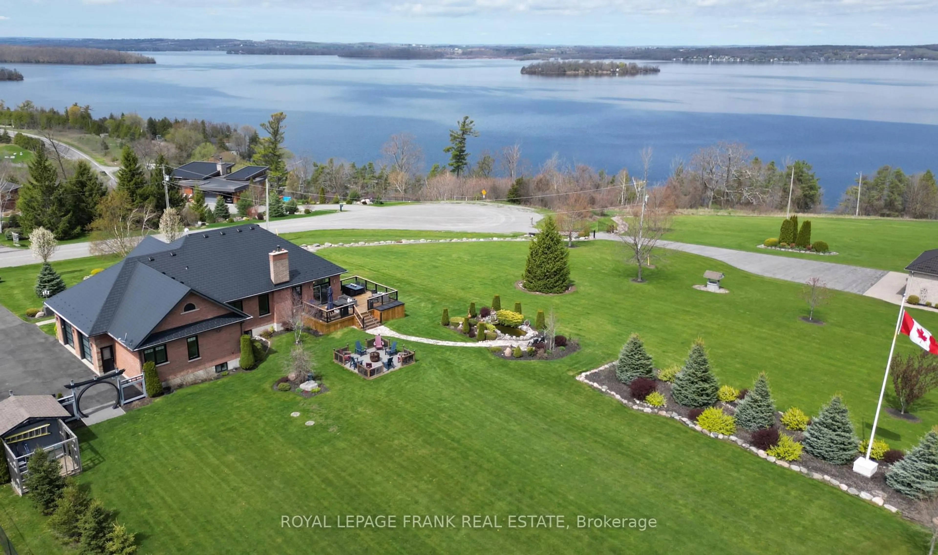 A pic from outside/outdoor area/front of a property/back of a property/a pic from drone, water/lake/river/ocean view for 5387 Sutter Creek Dr, Hamilton Township Ontario K0K 2E0