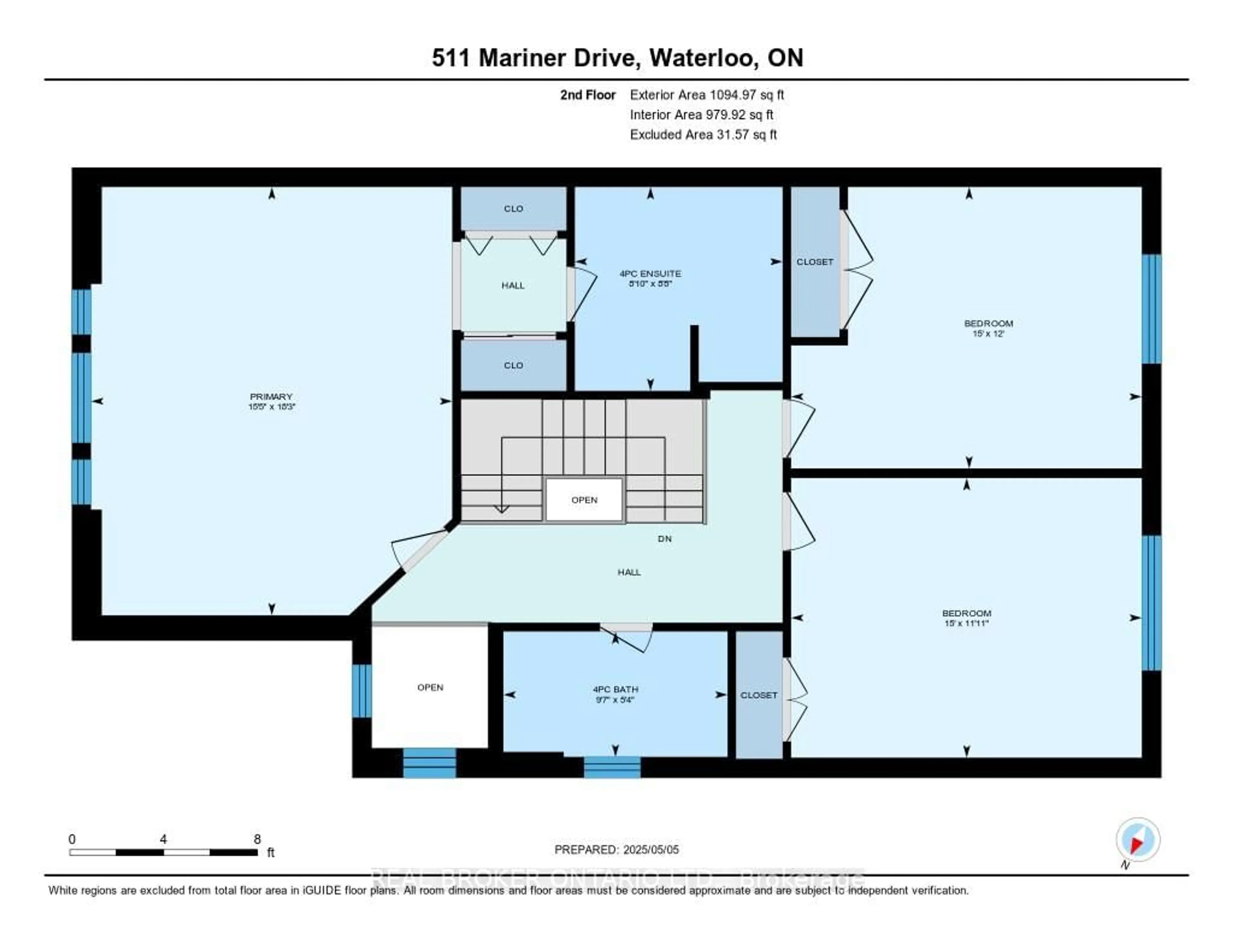 Floor plan for 511 Mariner Dr, Waterloo Ontario N2K 4N7
