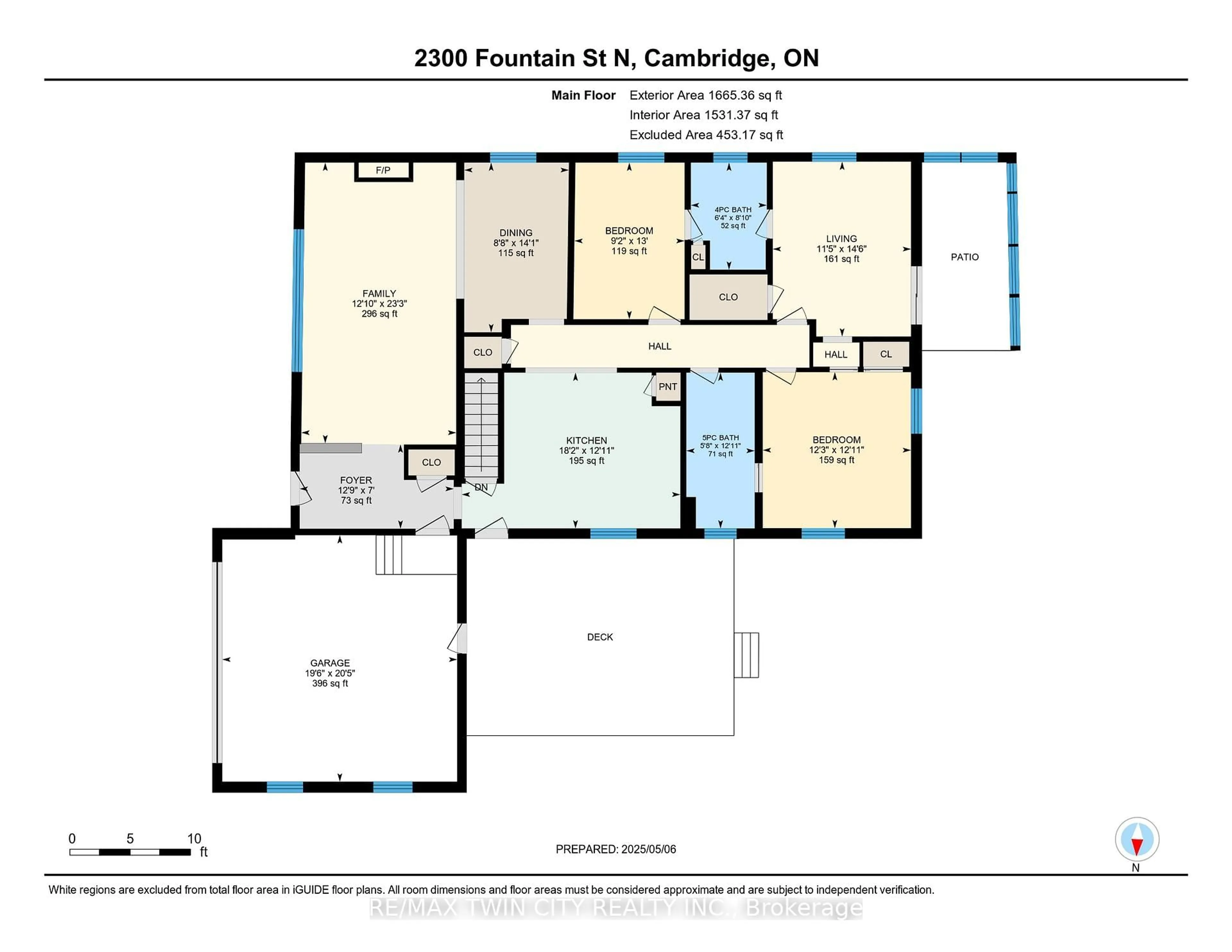 Floor plan for 2300 Fountain St, Cambridge Ontario N3H 4R7
