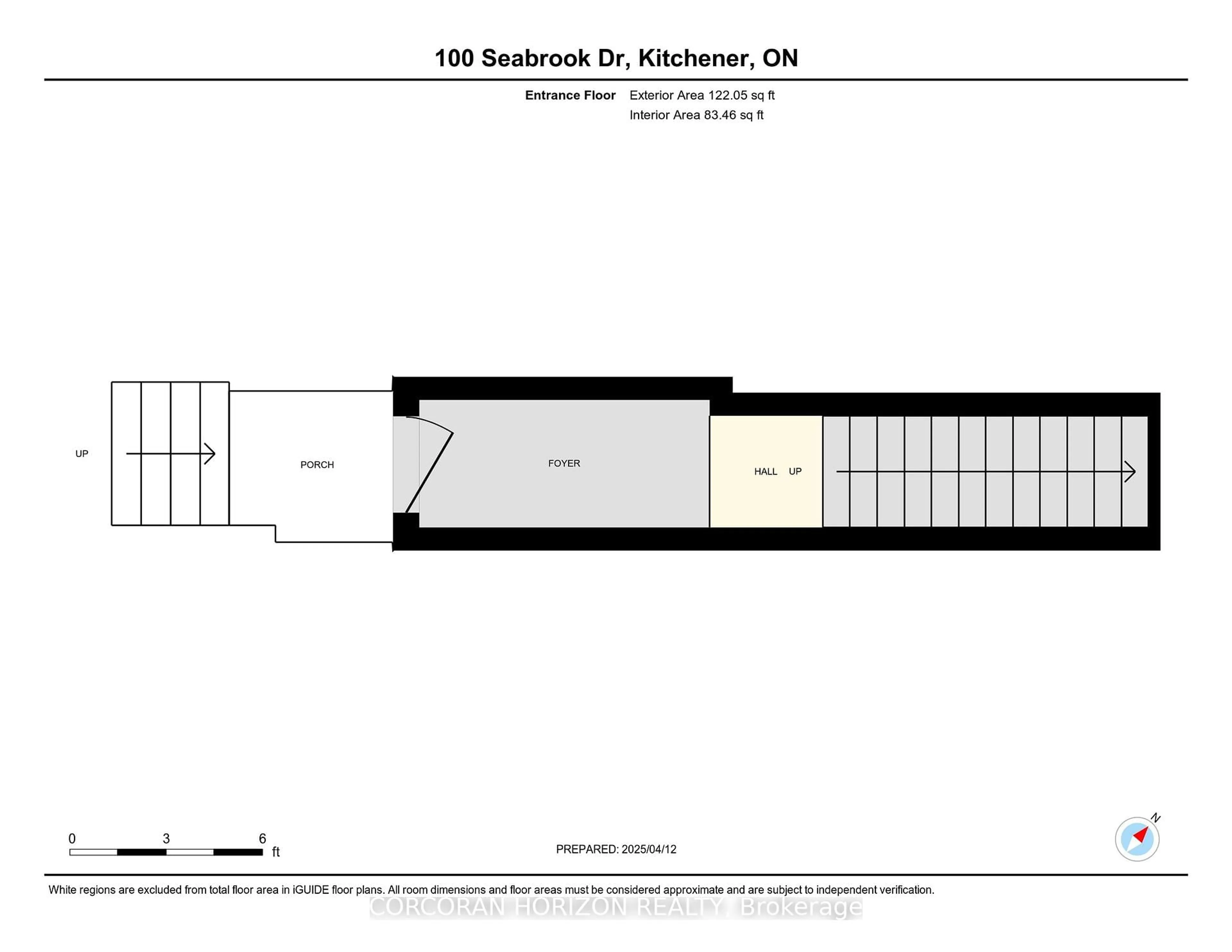 Floor plan for 100 Seabrook Dr, Kitchener Ontario N2R 0R7