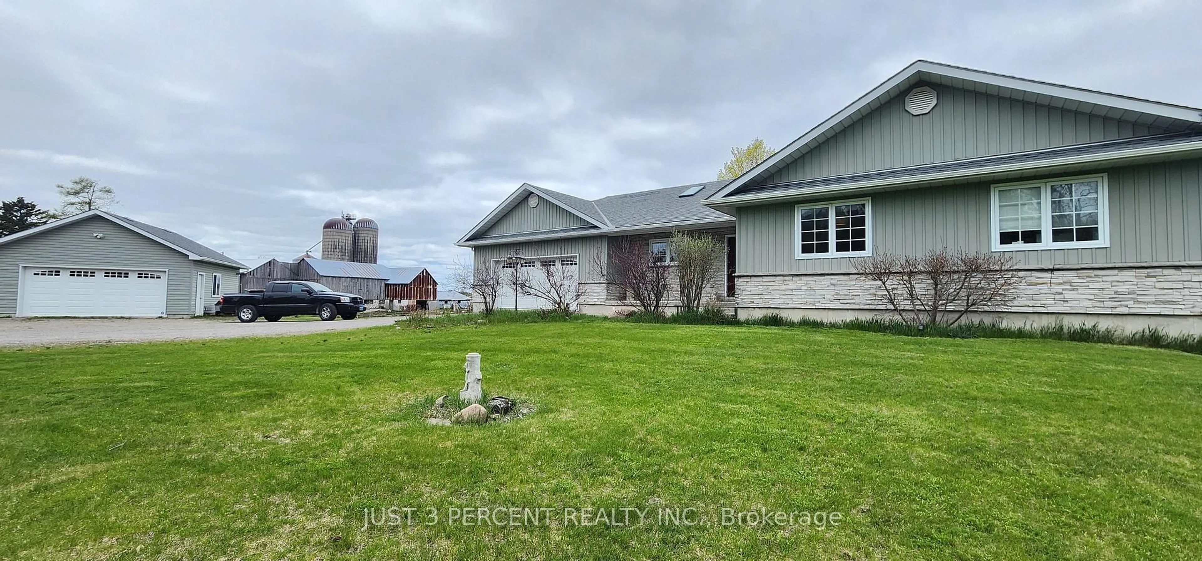 A pic from outside/outdoor area/front of a property/back of a property/a pic from drone, street for 690 County Road 2 N/A, Otonabee-South Monaghan Ontario K0L 1B0