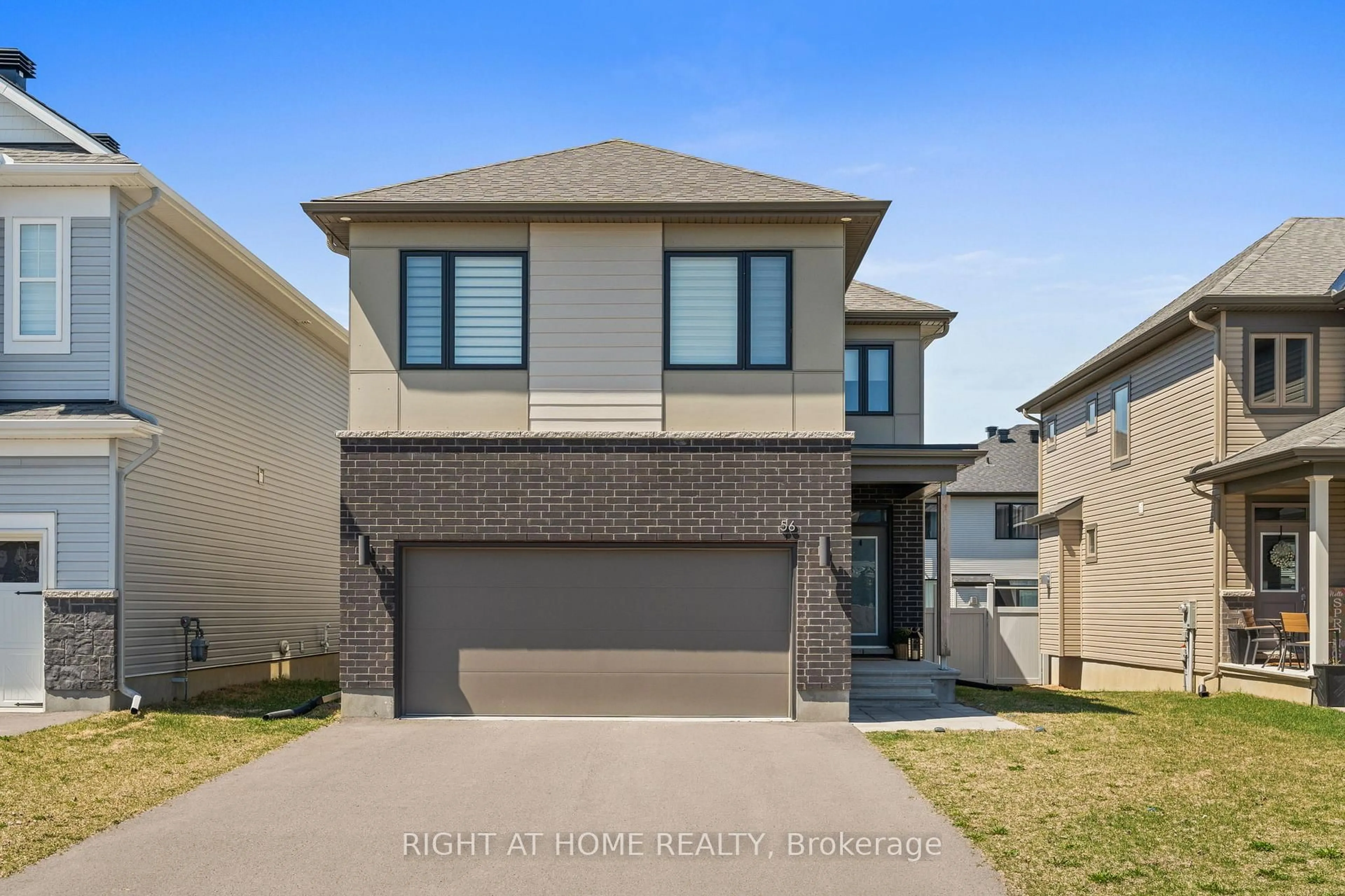 Home with brick exterior material, street for 56 Viceroy Mews N/A, Ottawa Ontario K1X 0J5
