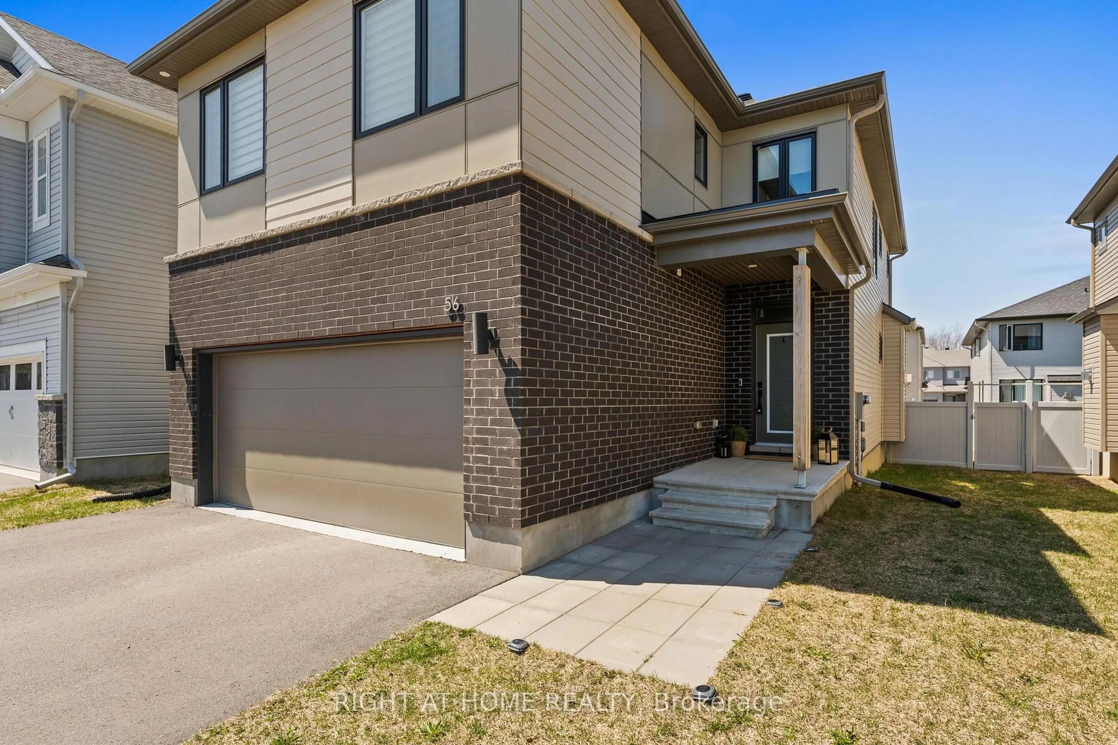 Home with brick exterior material, street for 56 Viceroy Mews N/A, Ottawa Ontario K1X 0J5