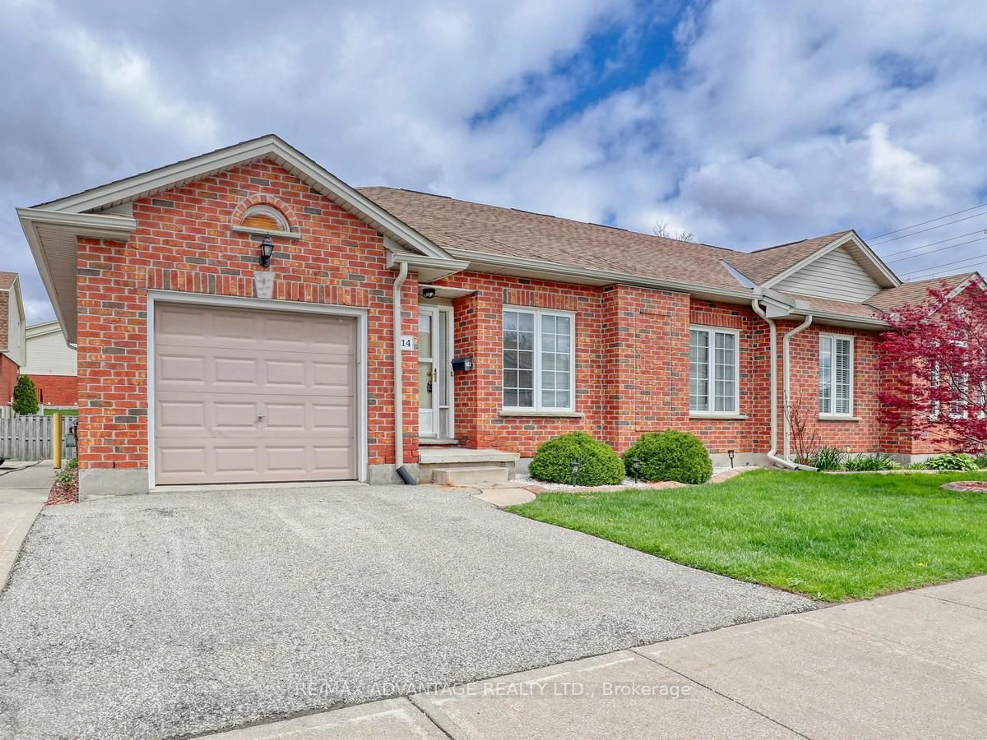 Home with brick exterior material, street for 100 Stroud Cres #14, London South Ontario N6E 4A1