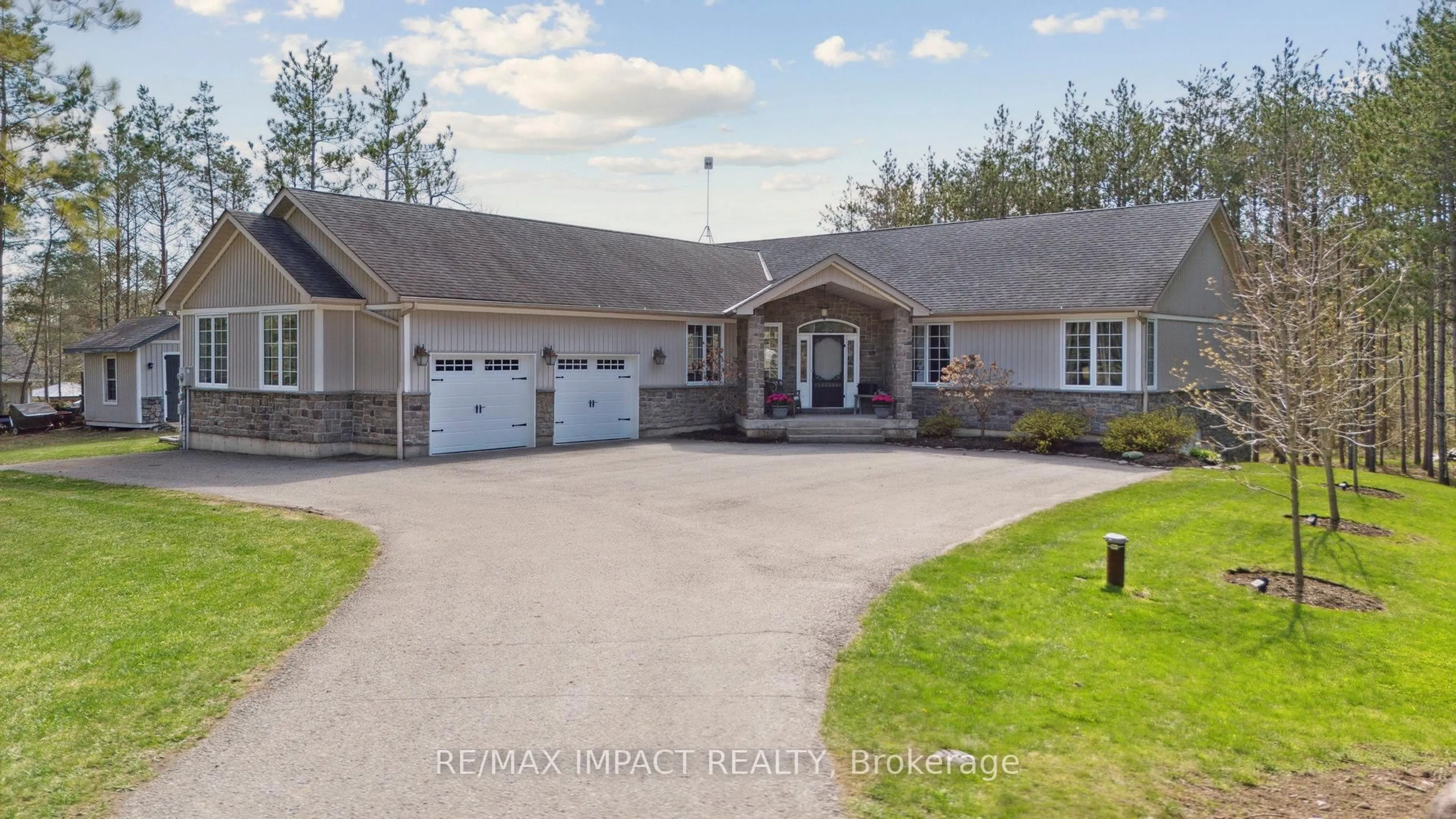 A pic from outside/outdoor area/front of a property/back of a property/a pic from drone, unknown for 27 Slalom Dr, Kawartha Lakes Ontario L0A 1A0