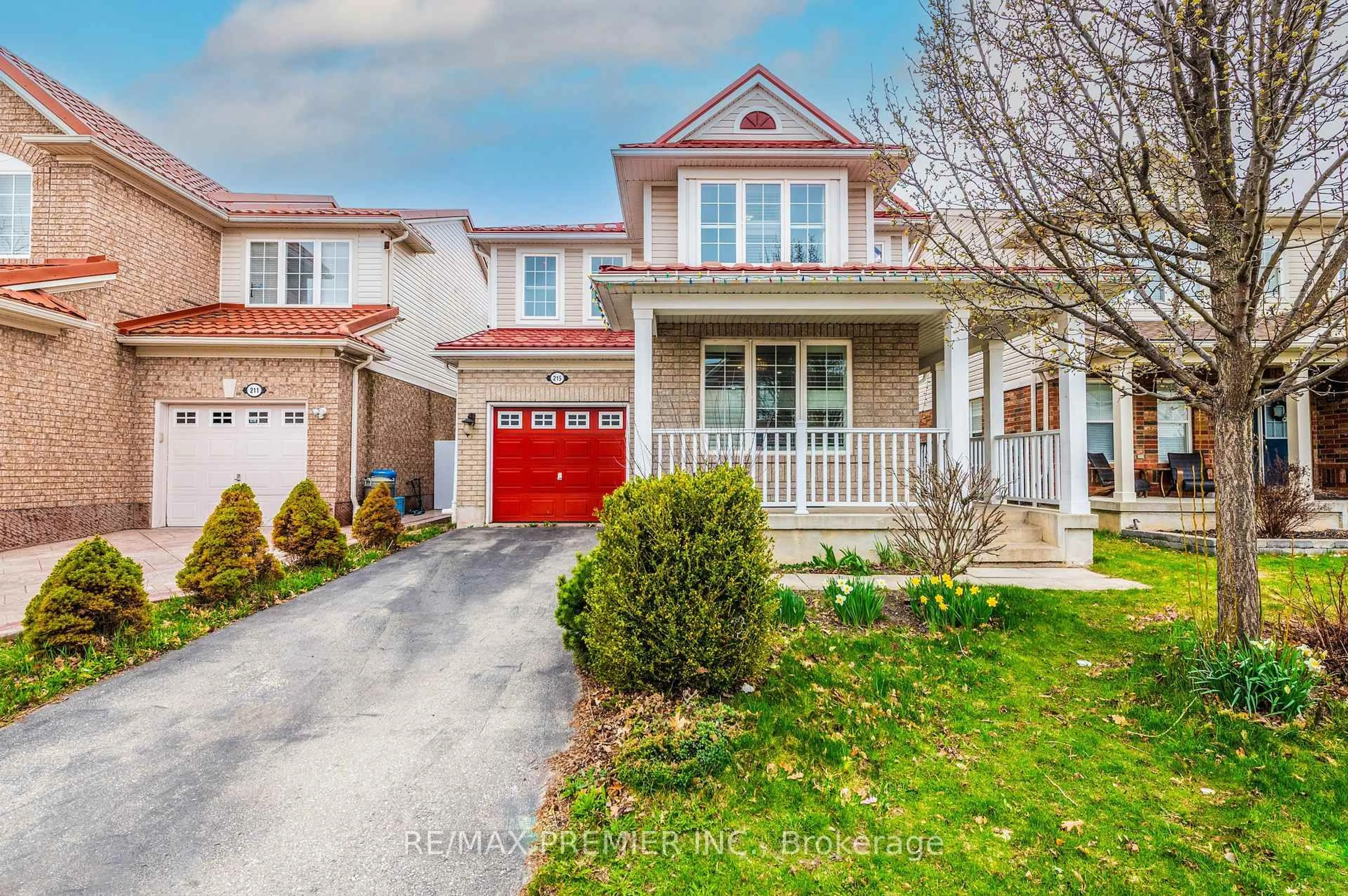 Home with brick exterior material, street for 215 Garth Massey Dr, Cambridge Ontario N1T 2G4