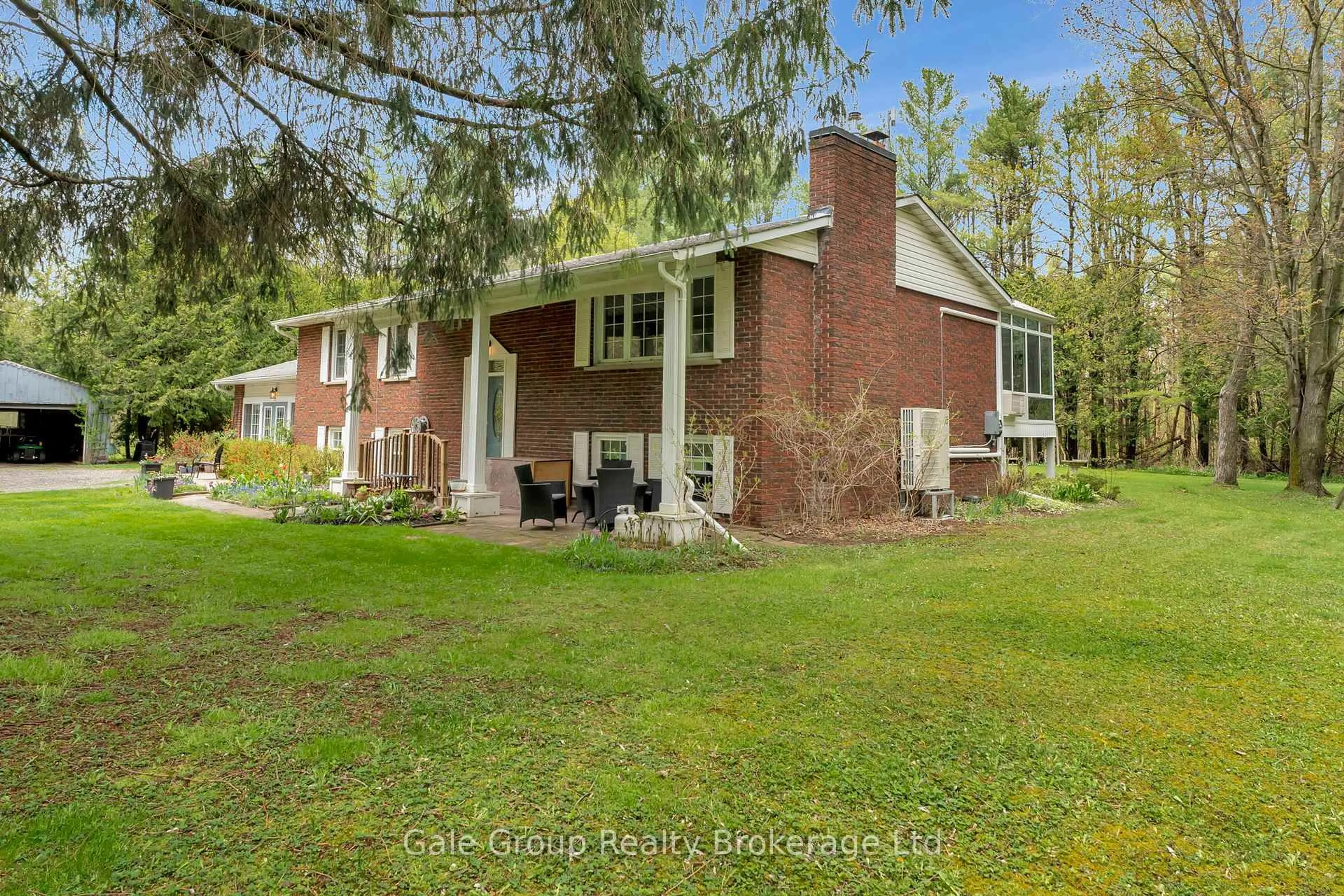 A pic from outside/outdoor area/front of a property/back of a property/a pic from drone, water/lake/river/ocean view for 344 Tenth Concession Rd, Brant Ontario N0E 1E0