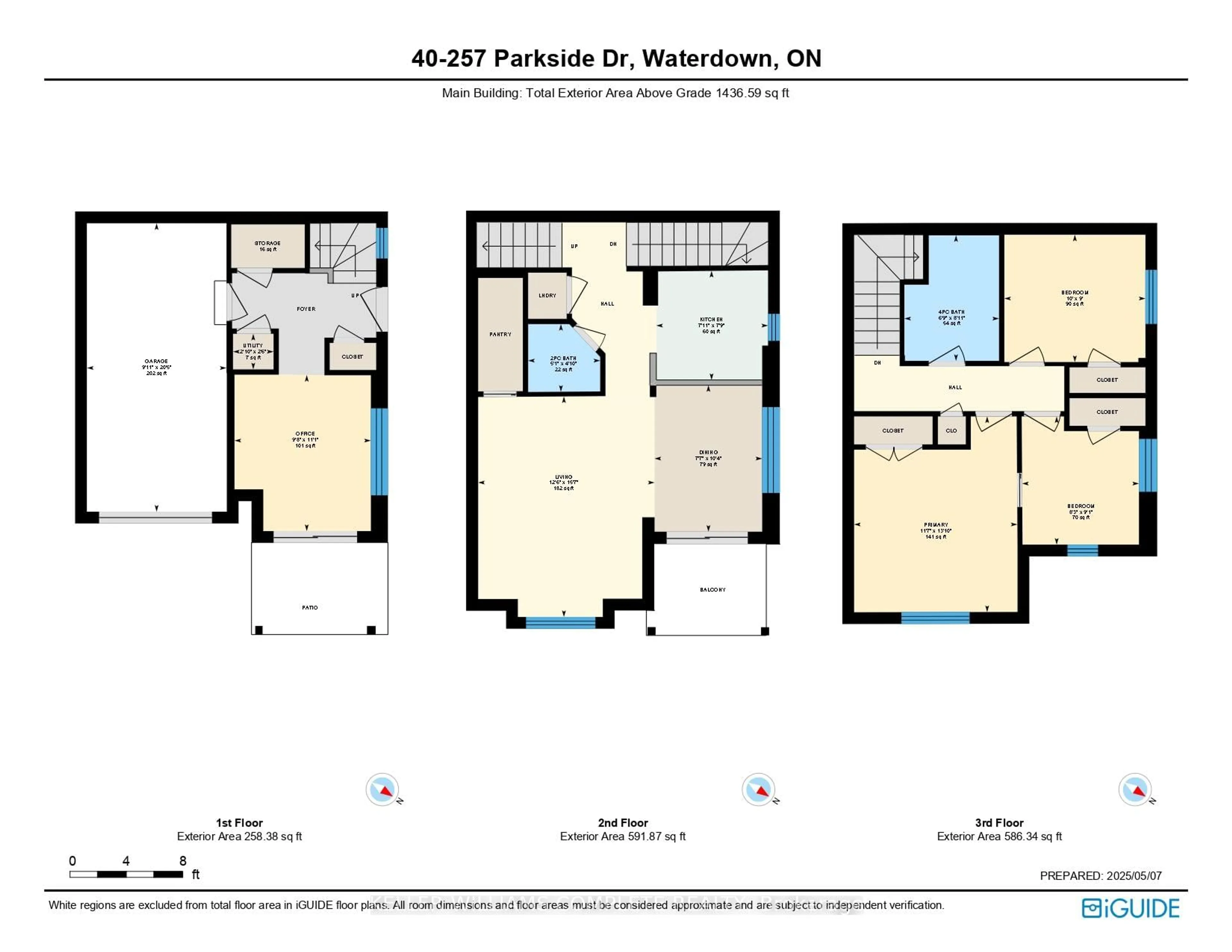 Floor plan for 257 Parkside Dr #40, Hamilton Ontario L8B 0W5