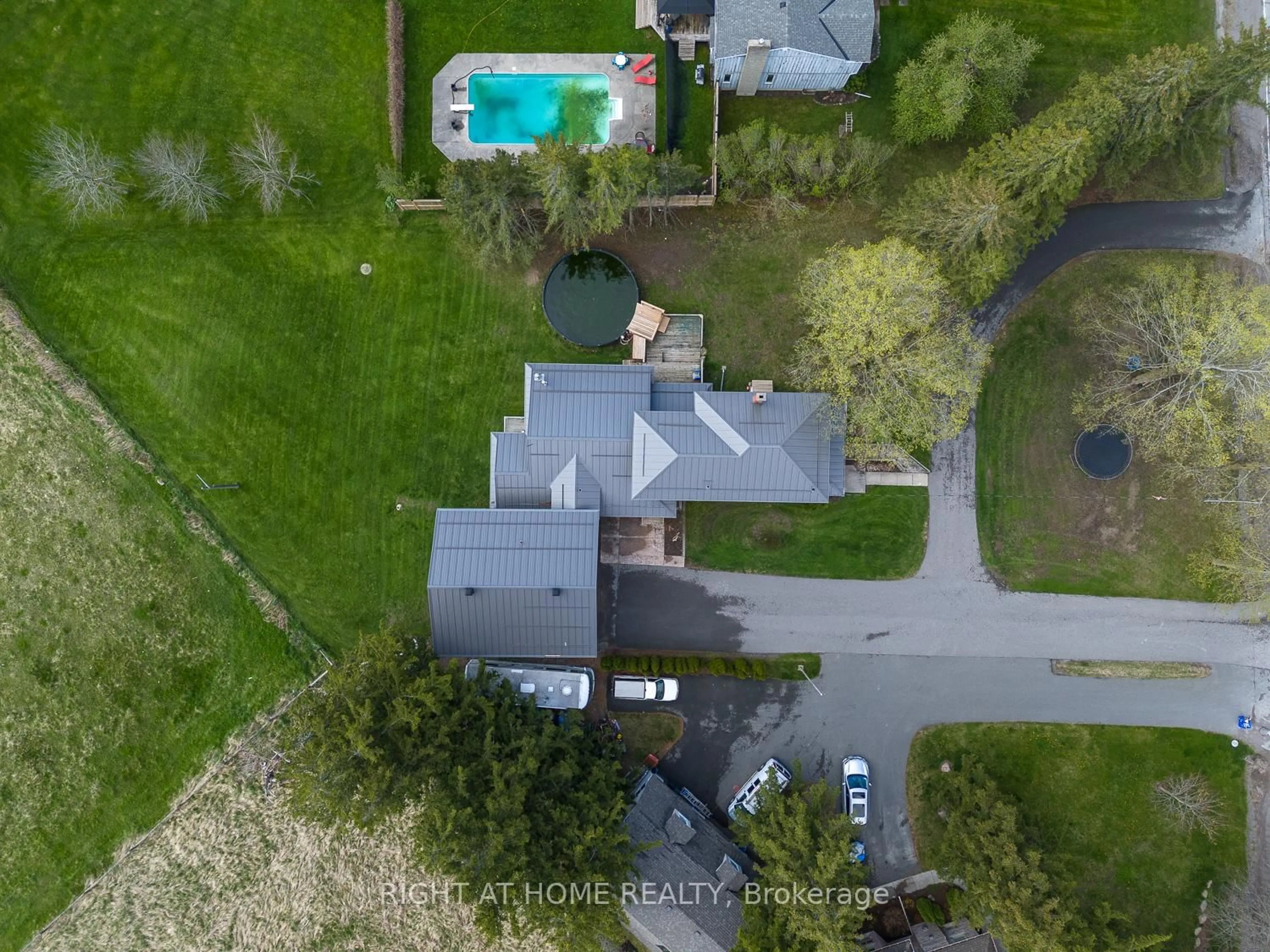 A pic from outside/outdoor area/front of a property/back of a property/a pic from drone, street for 2049 Keene Rd, Otonabee-South Monaghan Ontario K9J 6X9