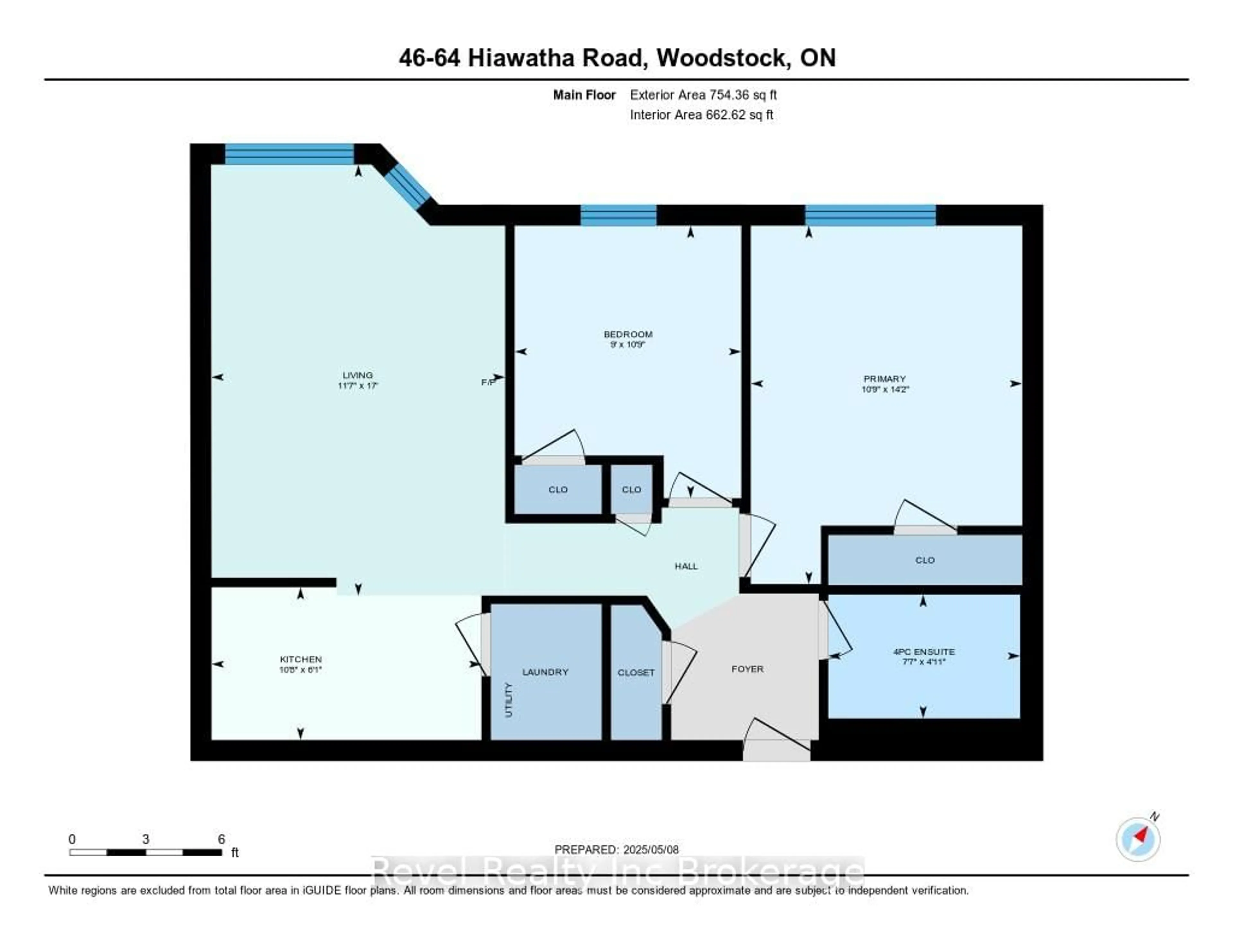 Floor plan for 64 Hiawatha Rd #46, Woodstock Ontario N4T 1P4