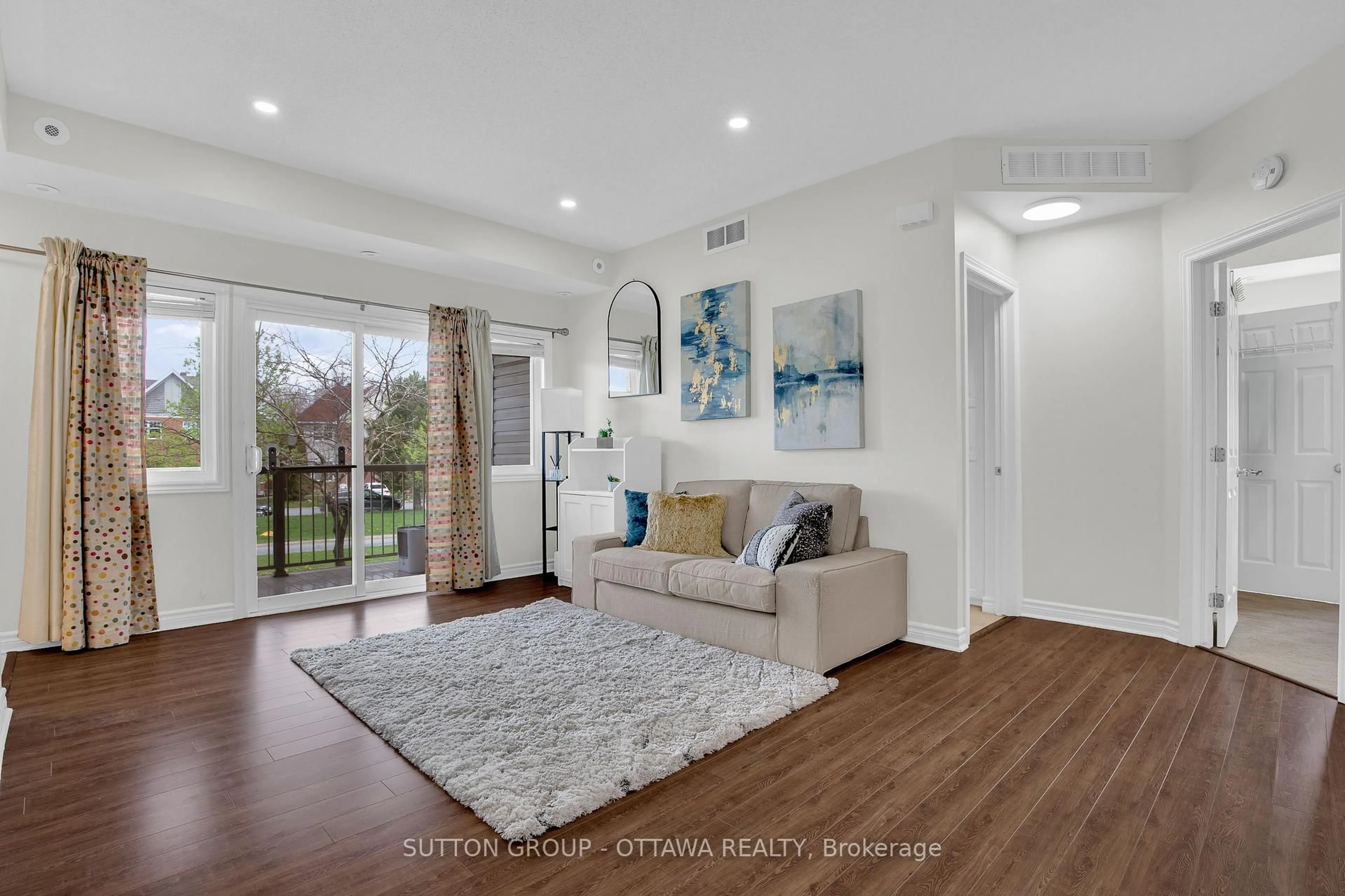 Living room with furniture, unknown for 241 Crestway Dr #F, Ottawa Ontario K2G 0A9