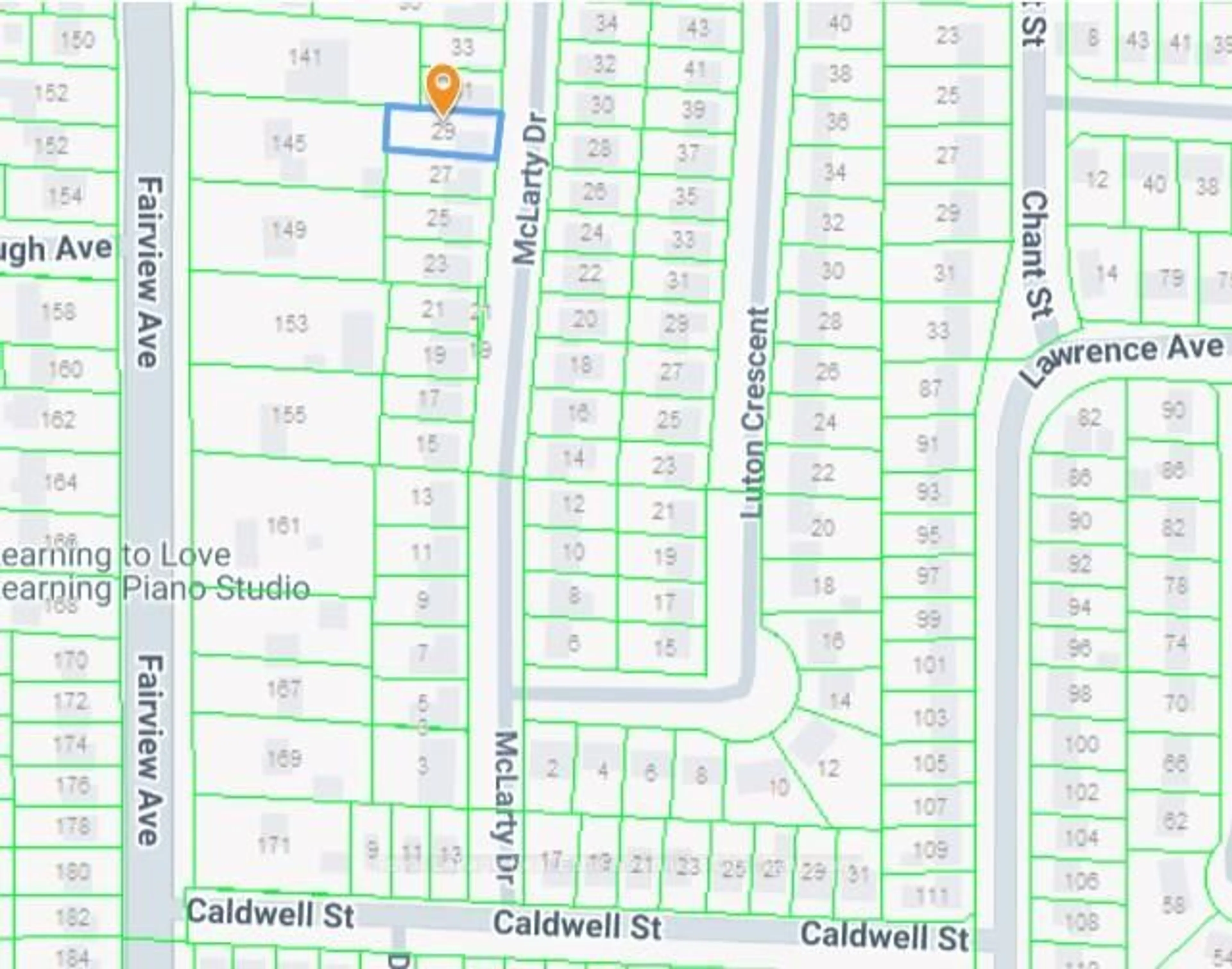 Picture of a map for 29 Mclarty Dr, St. Thomas Ontario N5R 5J7
