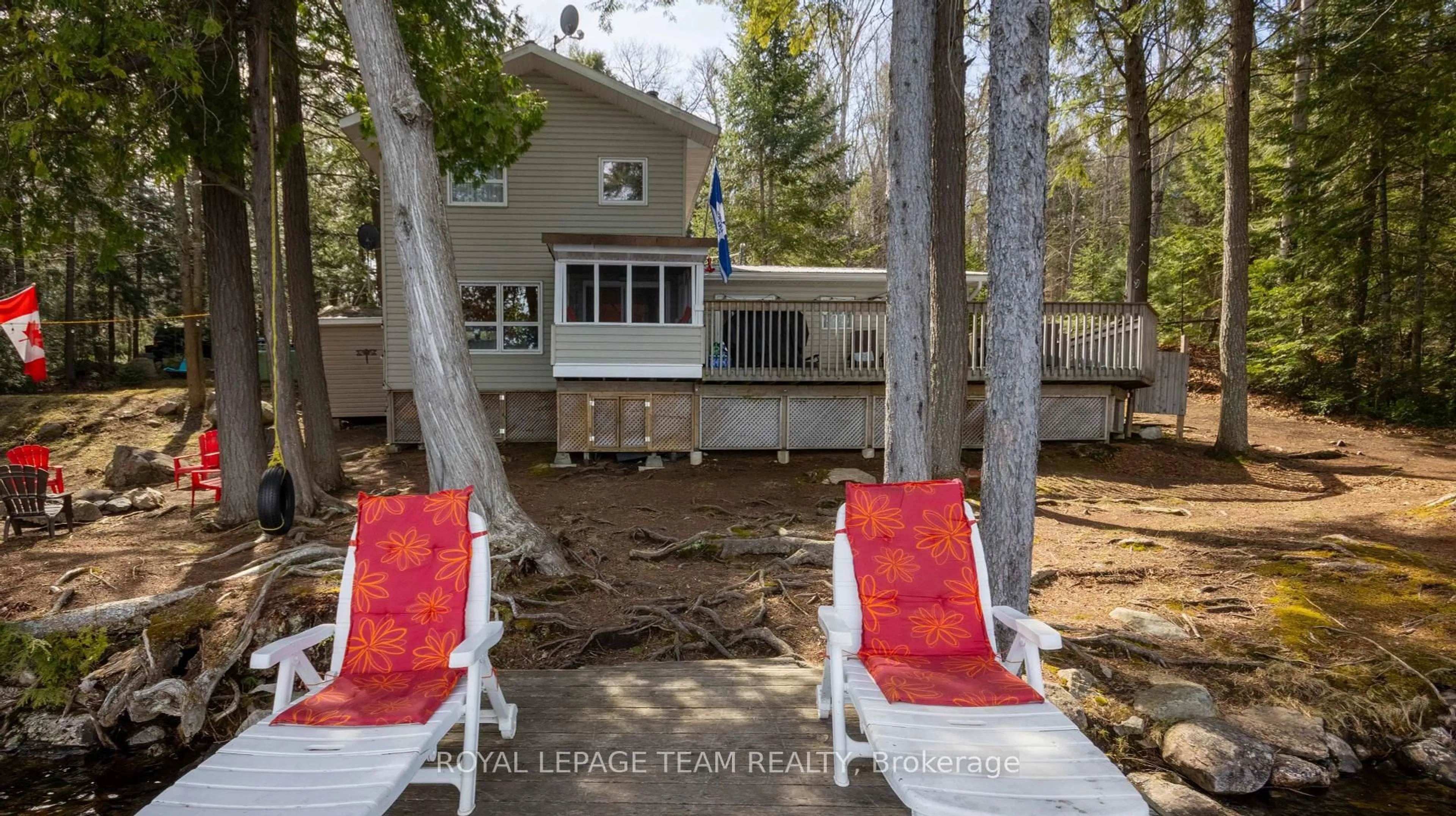 Patio, water/lake/river/ocean view for 124A Lakeshore Lane, South Algonquin Ontario K0J 2C0