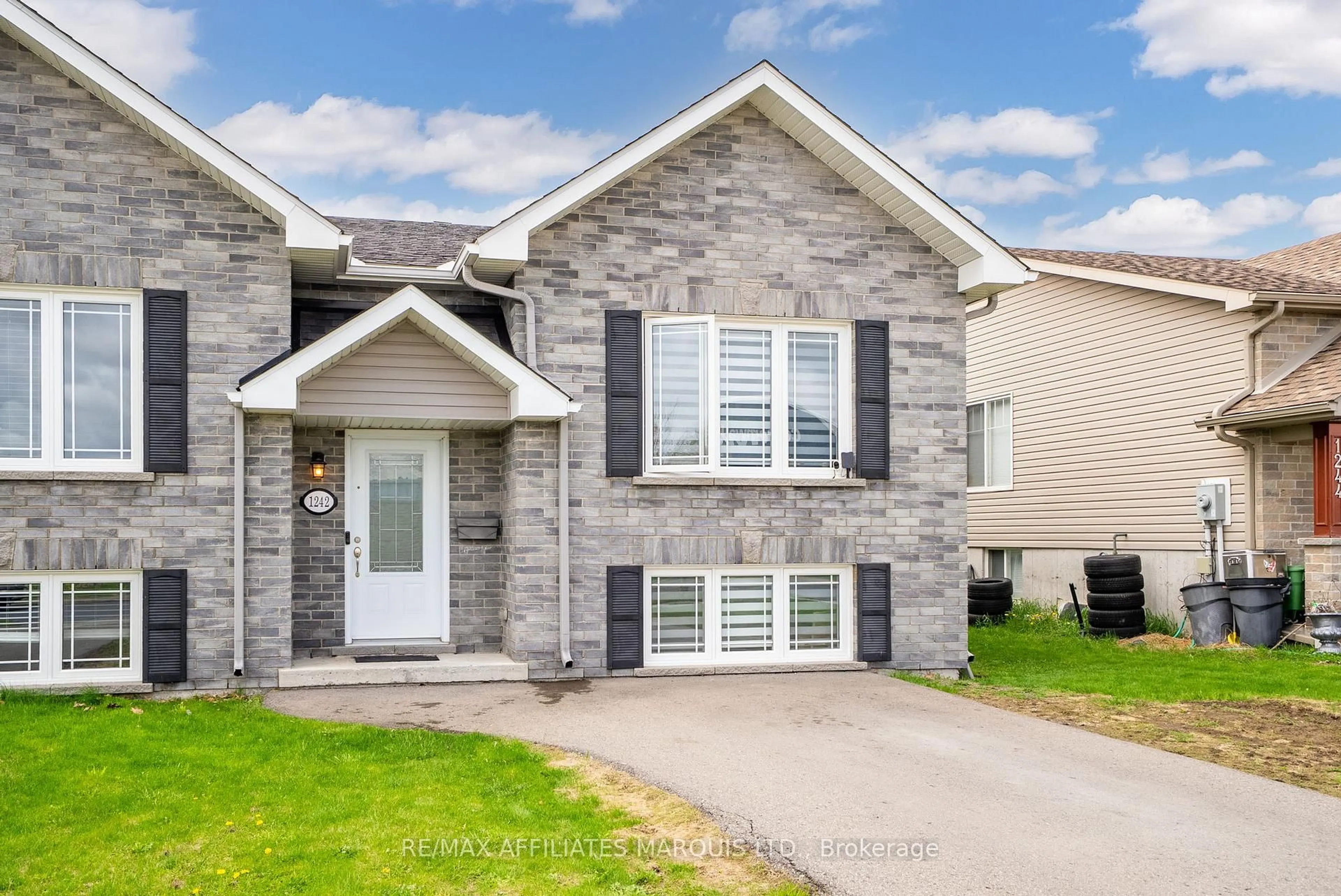 Home with vinyl exterior material, street for 1242 St Michel Ave, Cornwall Ontario K6H 0E9