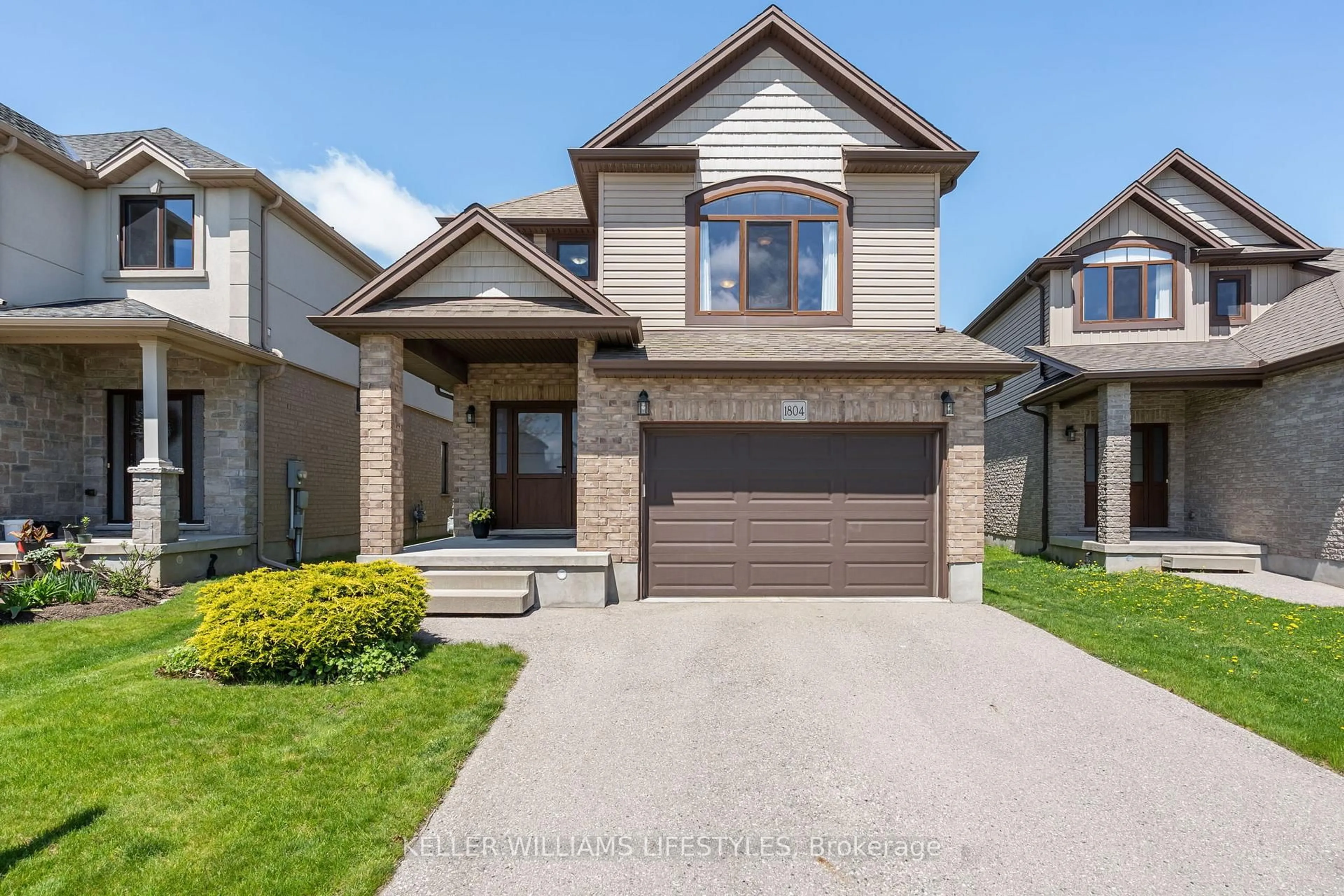 Home with brick exterior material, street for 1804 Cedarpark Dr, London North Ontario N5X 0H9