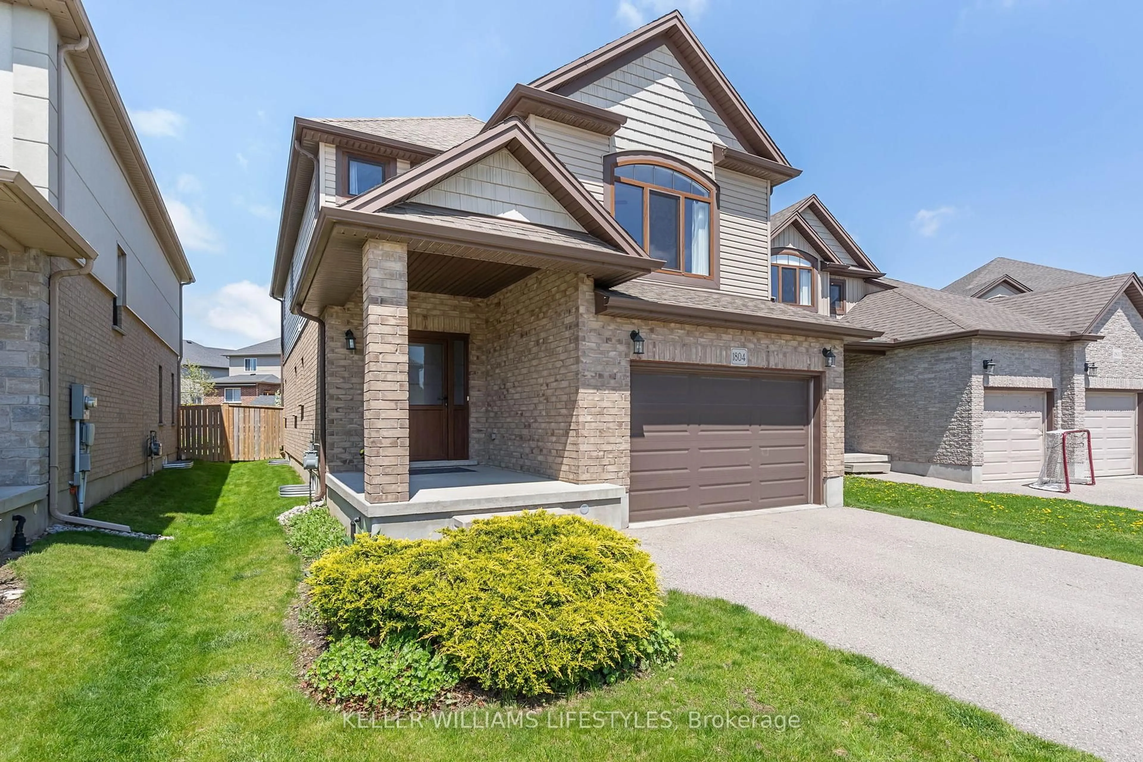 Home with brick exterior material, street for 1804 Cedarpark Dr, London North Ontario N5X 0H9