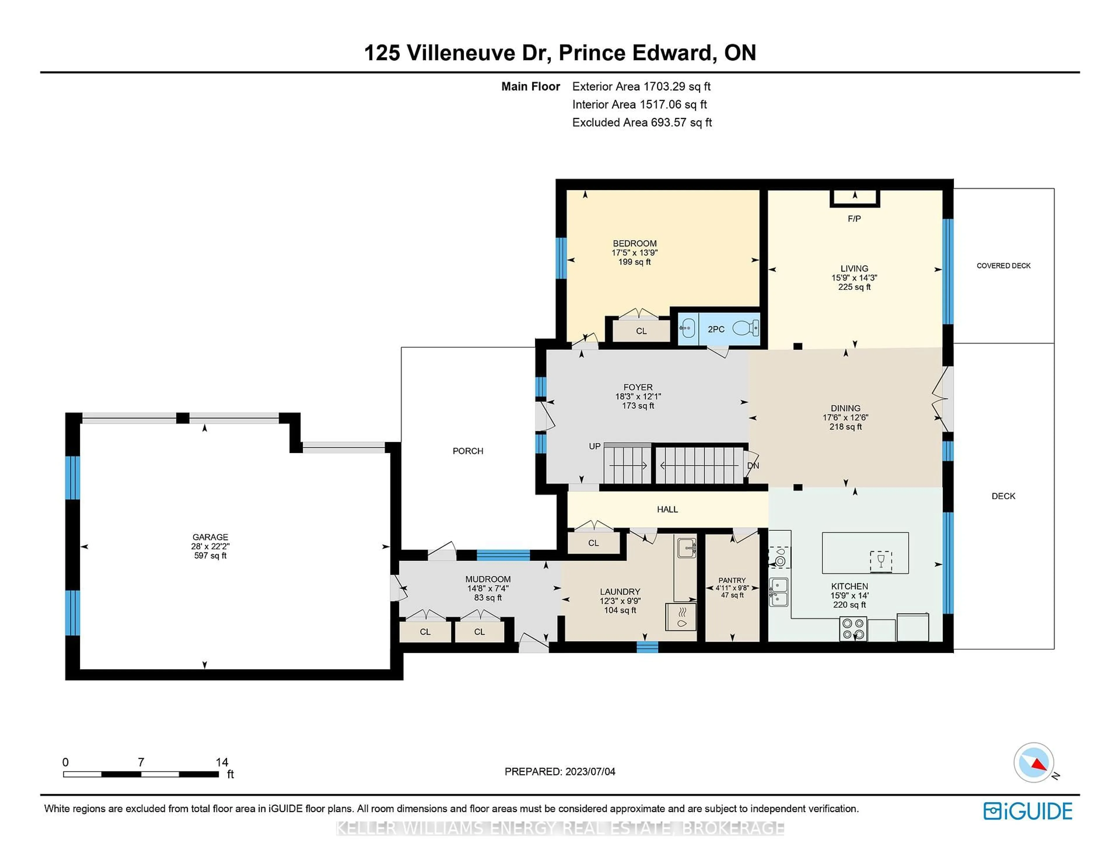 Floor plan for 125 Villeneuve Dr, Prince Edward County Ontario K0K 2T0