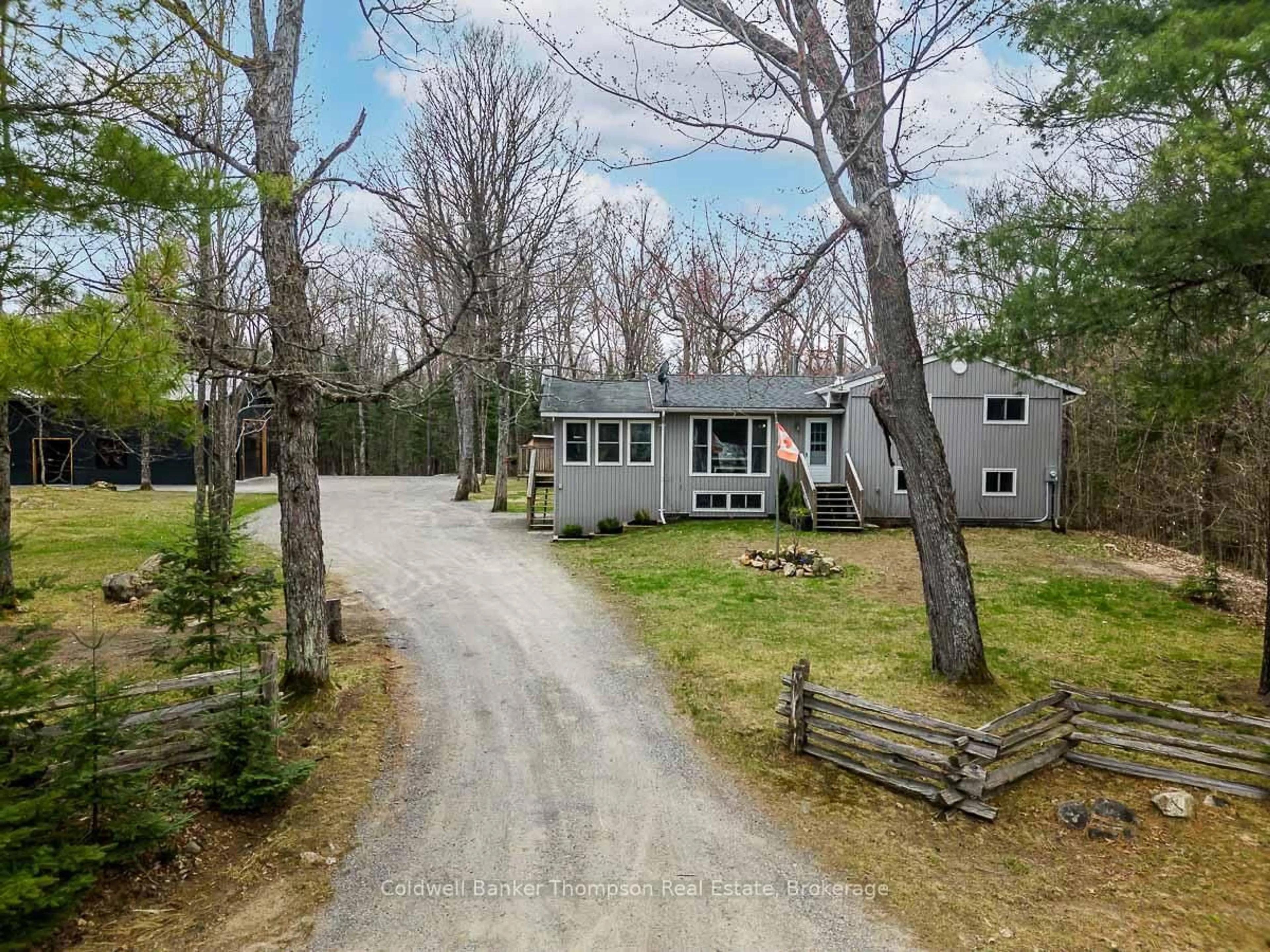 A pic from outside/outdoor area/front of a property/back of a property/a pic from drone, street for 1026 592 Highway, Perry Ontario P0A 1J0