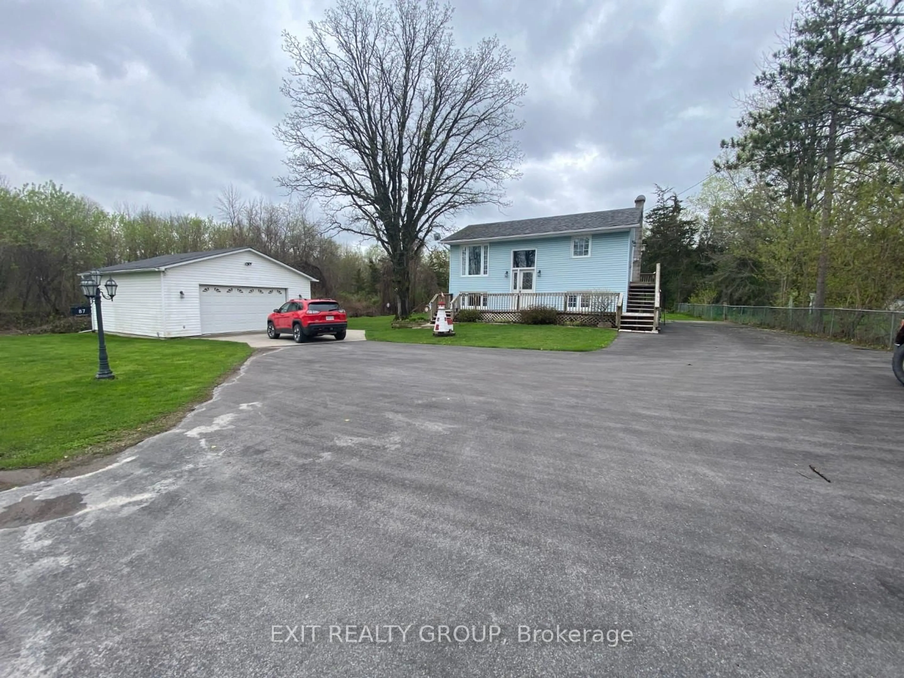 A pic from outside/outdoor area/front of a property/back of a property/a pic from drone, street for 87 Bernard Long Rd, Quinte West Ontario K8V 5P6