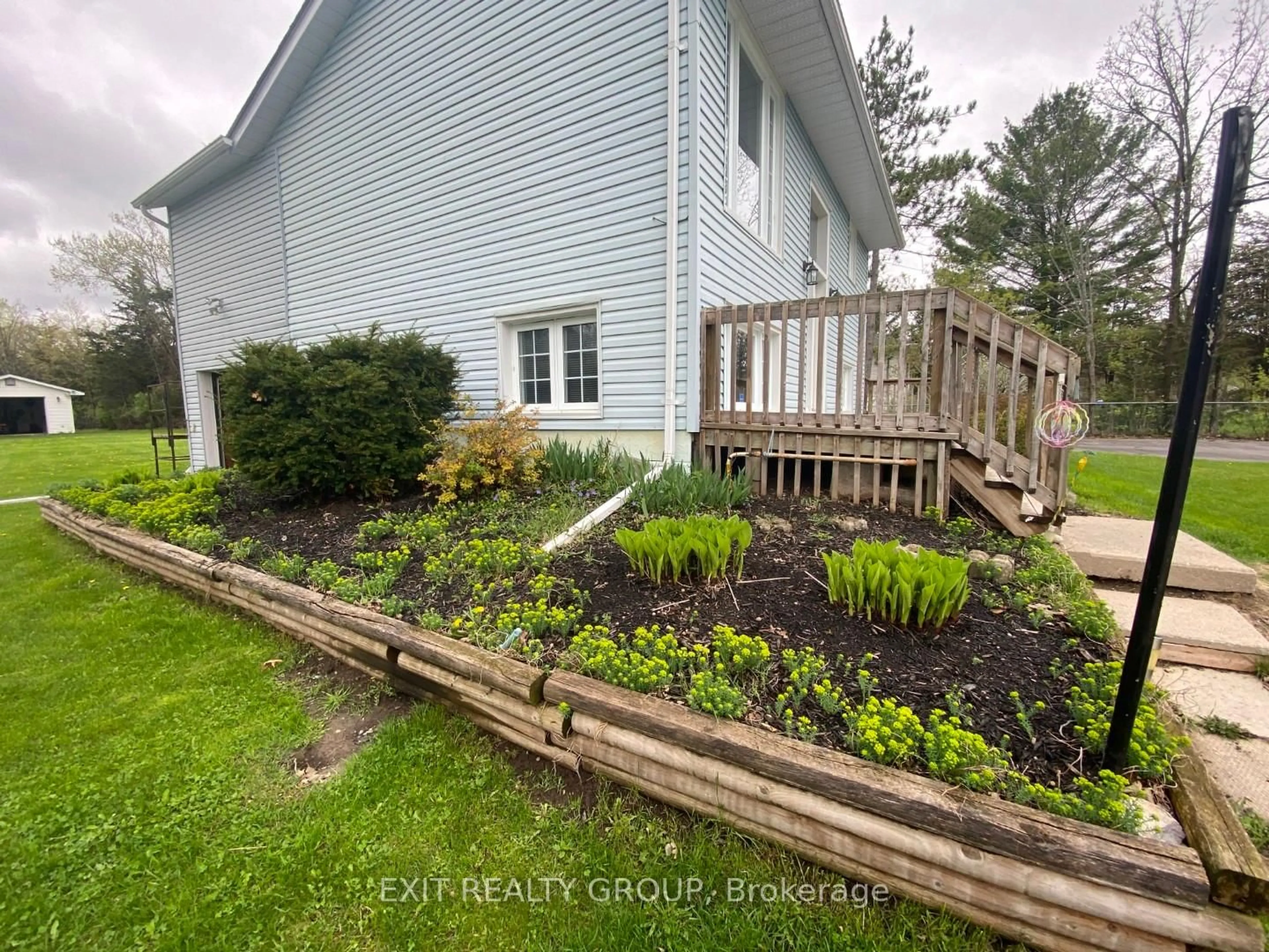 A pic from outside/outdoor area/front of a property/back of a property/a pic from drone, water/lake/river/ocean view for 87 Bernard Long Rd, Quinte West Ontario K8V 5P6