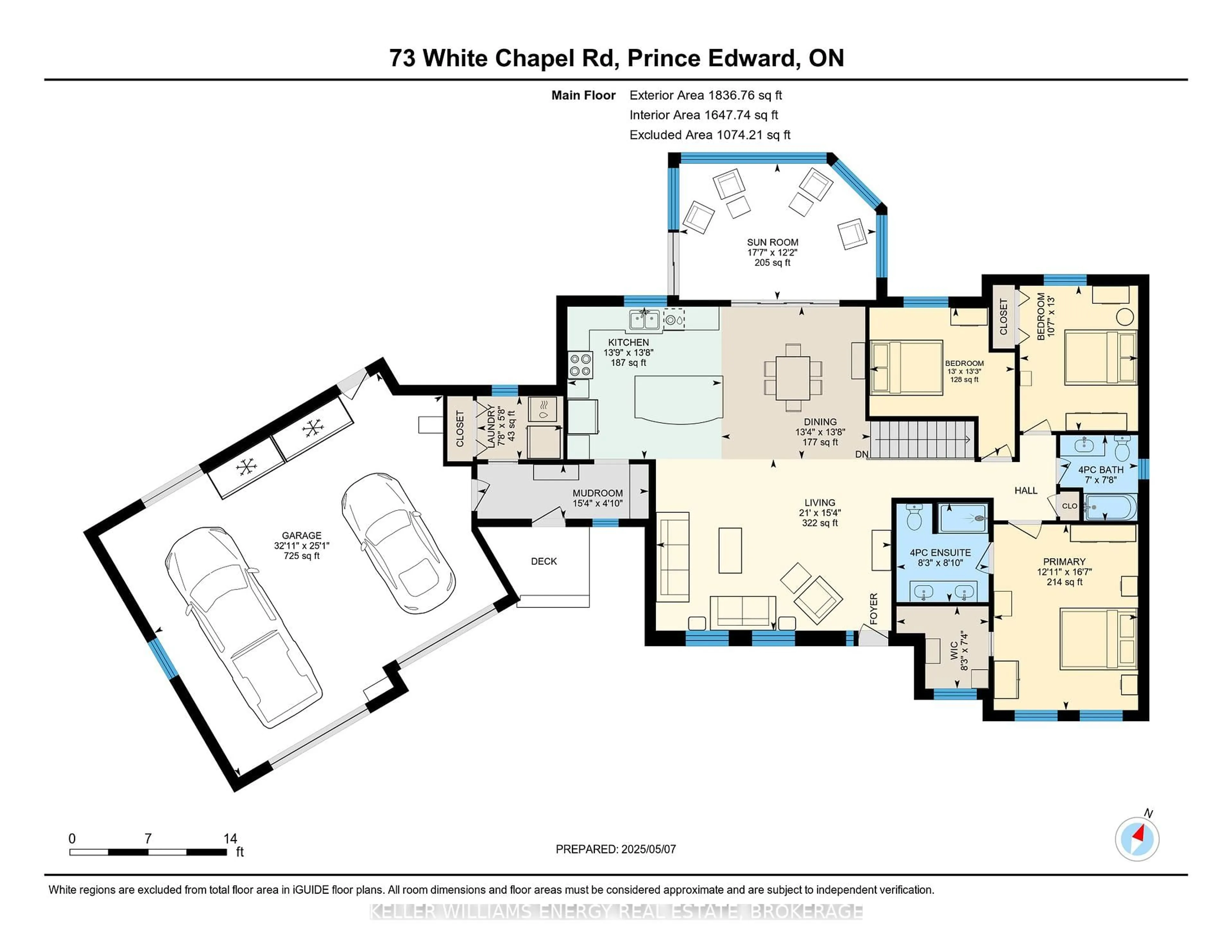 Floor plan for 73 White Chapel Rd, Prince Edward County Ontario K0K 2T0
