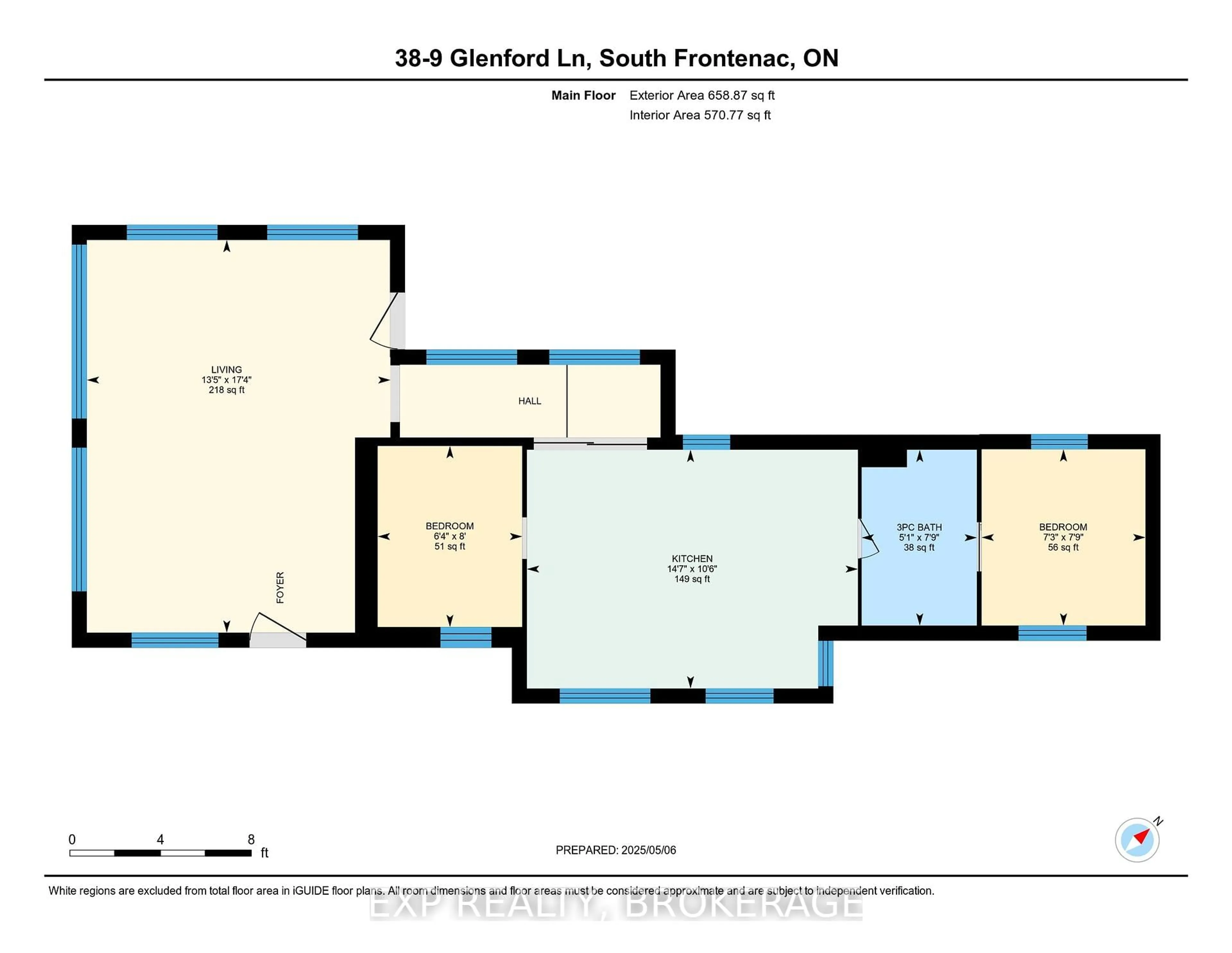 Floor plan for 9 GLENFORD Lane ##38, Godfrey Ontario K0H 1T0