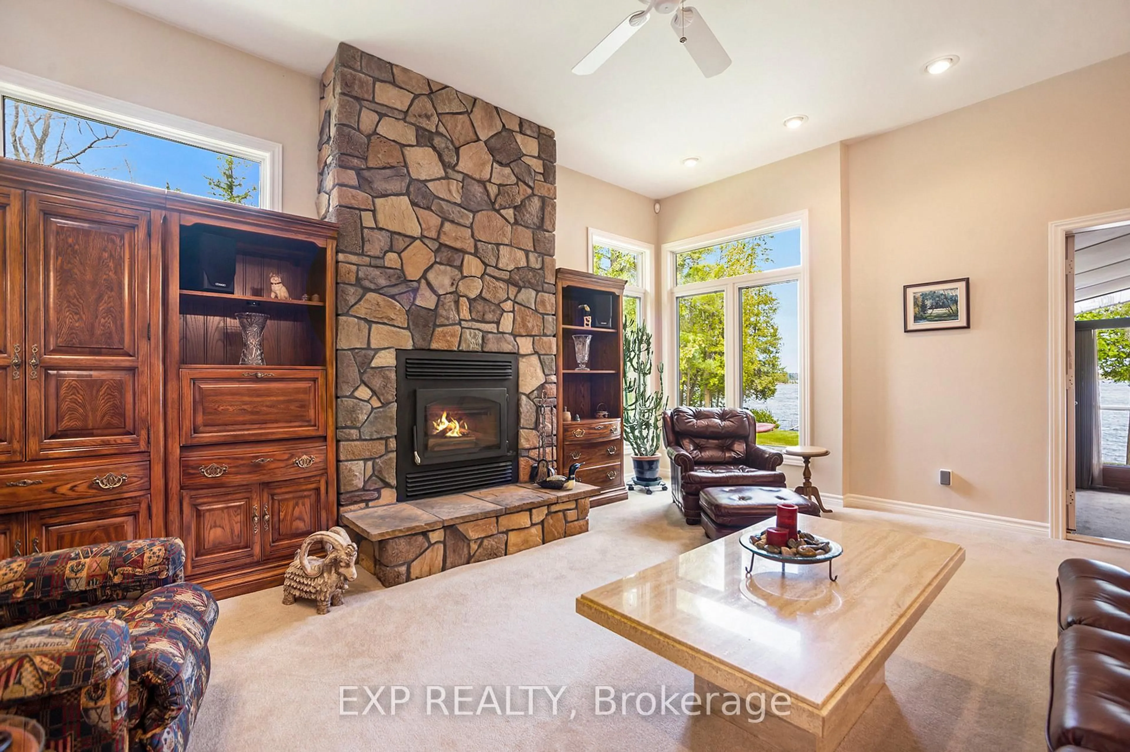 Living room with furniture, ceramic/tile floor for 544 Lakeshore Rd, White Lake Ontario K0A 3L0