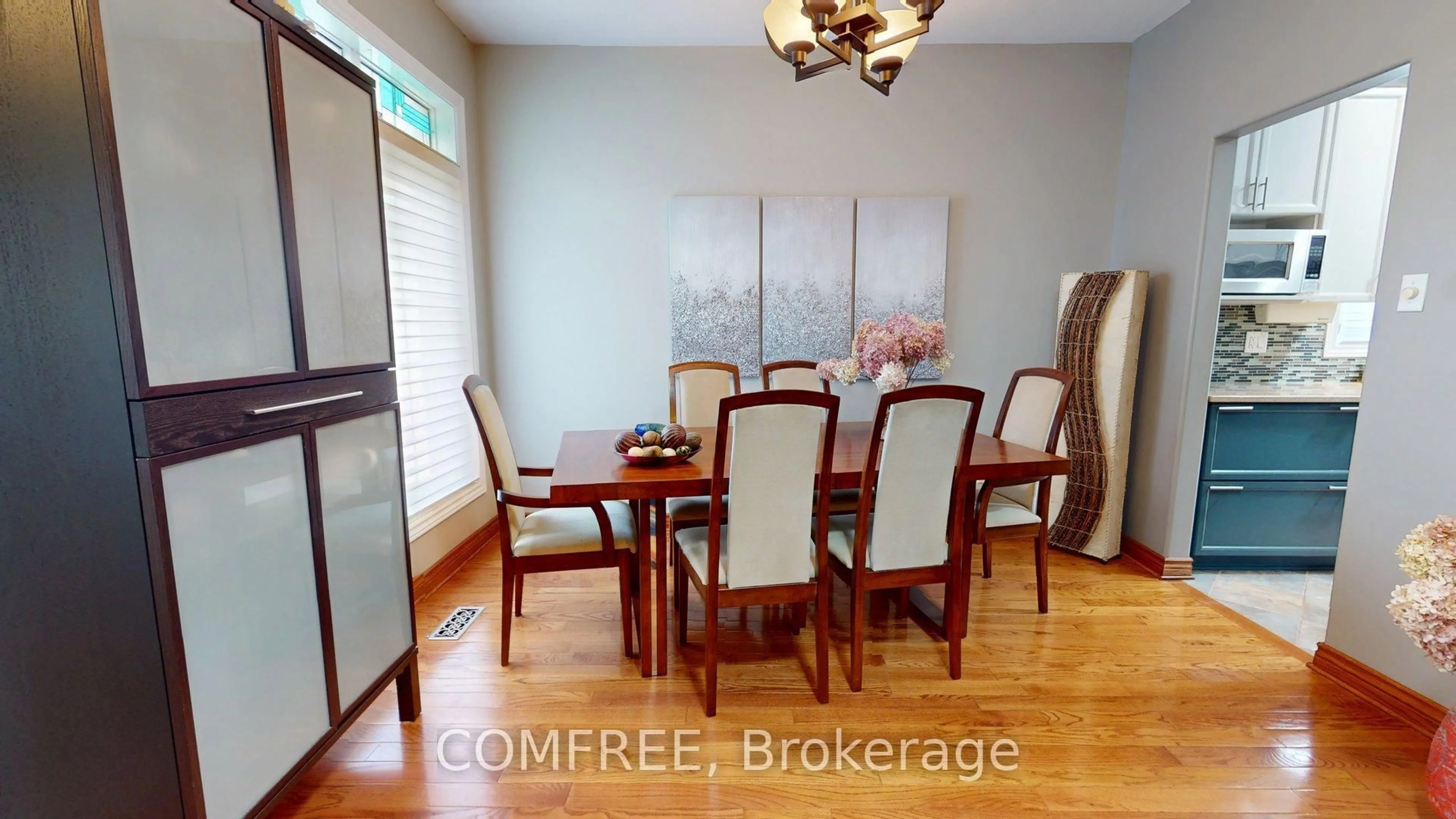 Dining room, wood/laminate floor for 1812 Springridge Dr, Orleans Ontario K4A 4P6