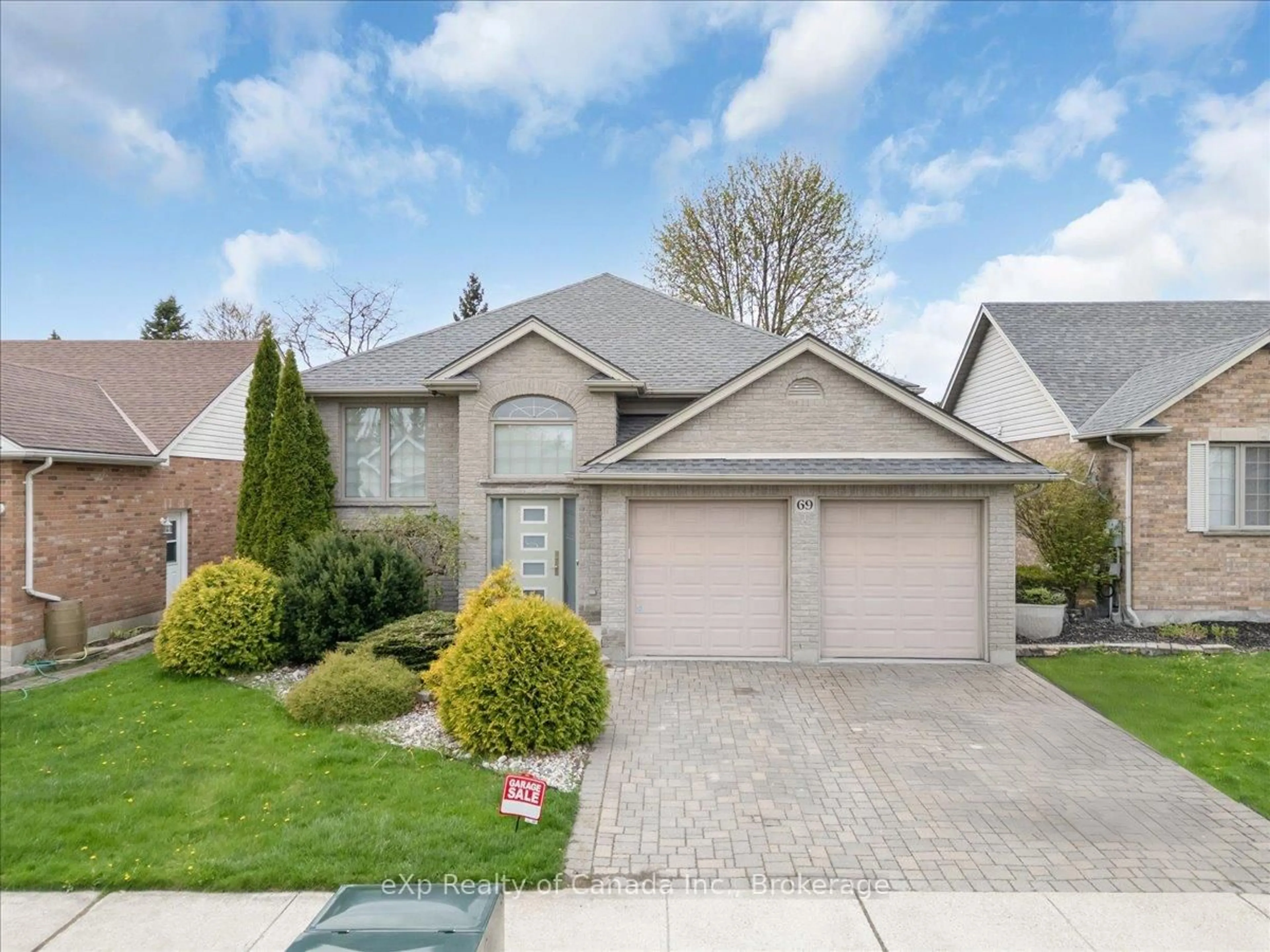 Home with brick exterior material, street for 69 Neutral Ave, Woodstock Ontario N4T 1S7