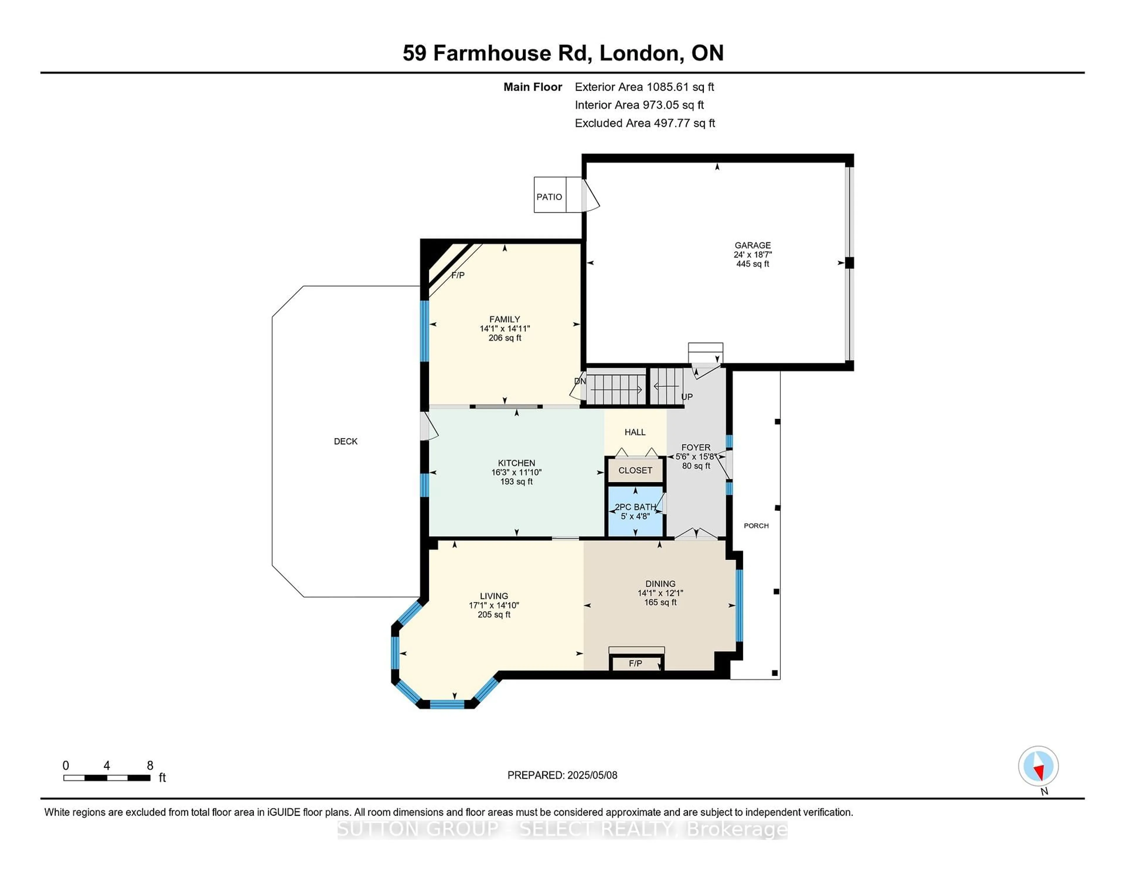 Floor plan for 59 Farmhouse Rd, London East Ontario N5Y 5M4