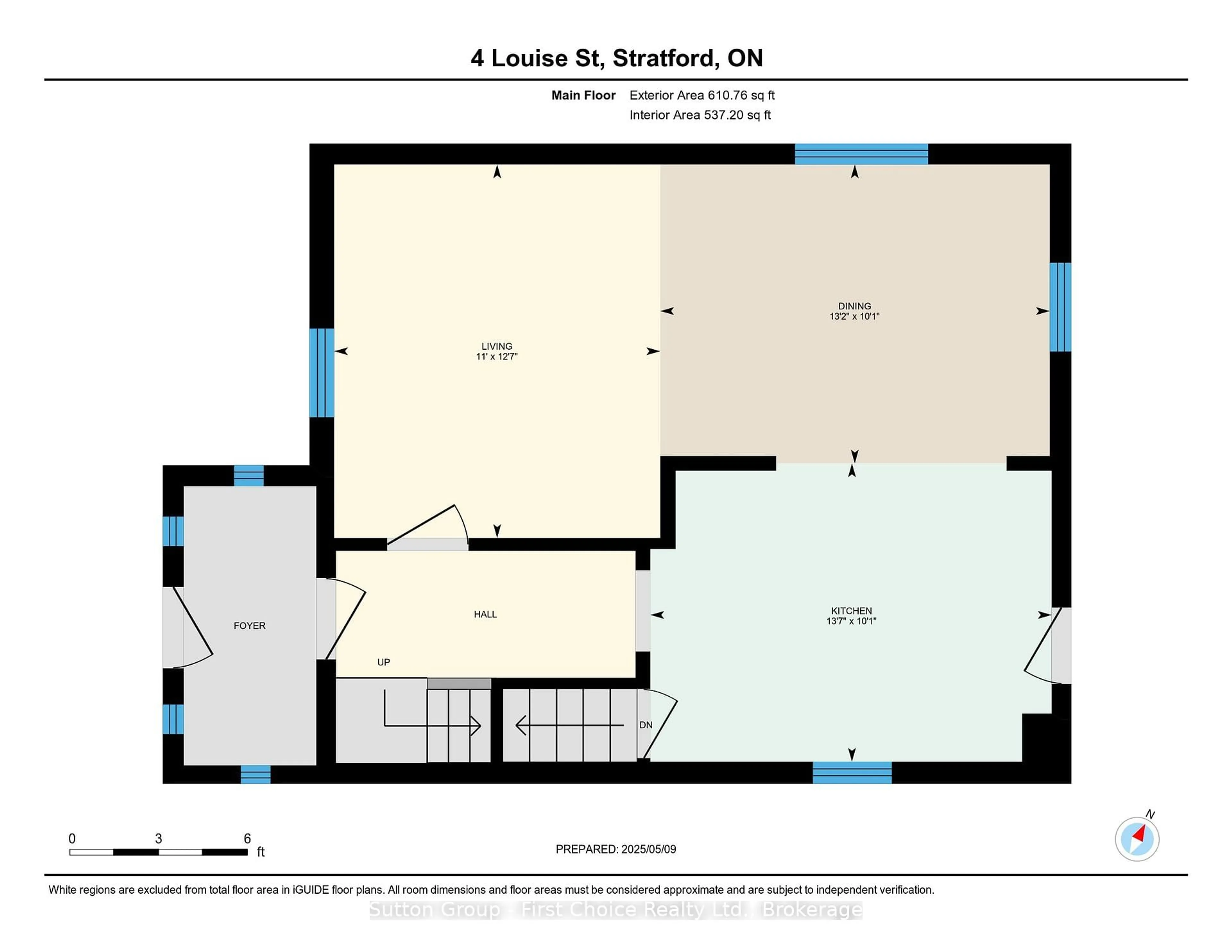 Floor plan for 4 Louise St, Stratford Ontario N5A 2E2