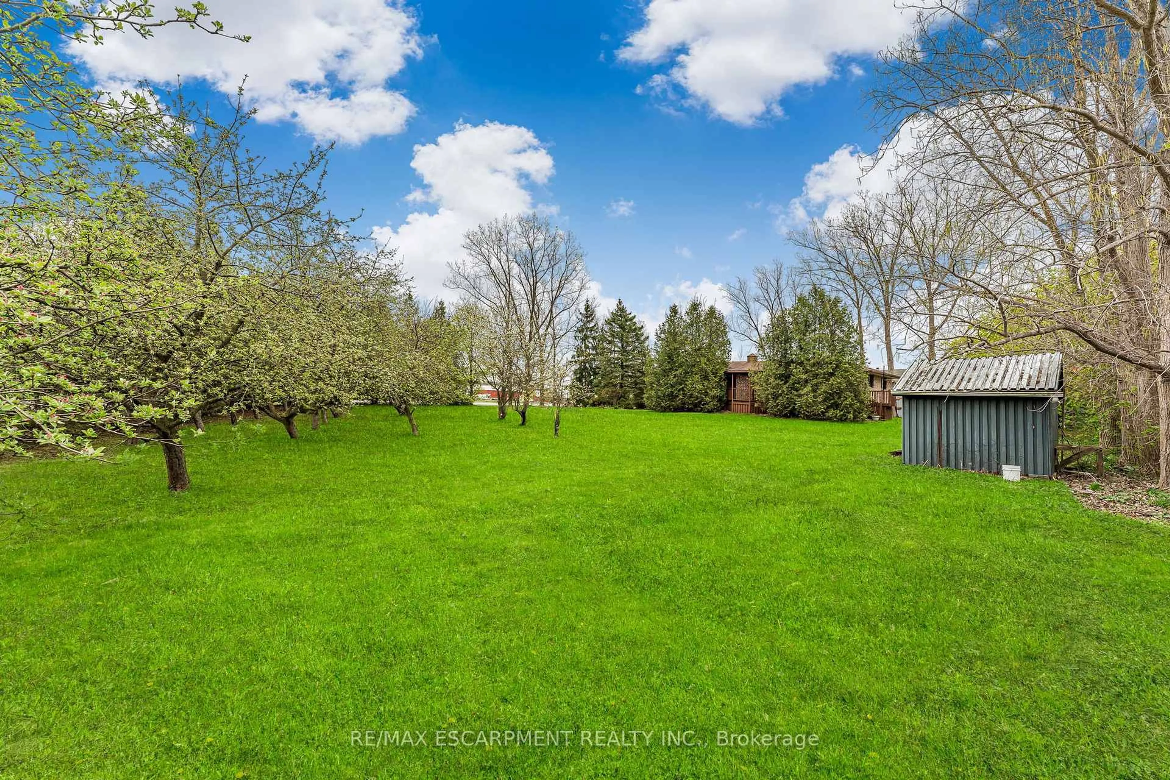 A pic from outside/outdoor area/front of a property/back of a property/a pic from drone, forest/trees view for 2292 Caistor Centre Rd, West Lincoln Ontario L0R 1E0