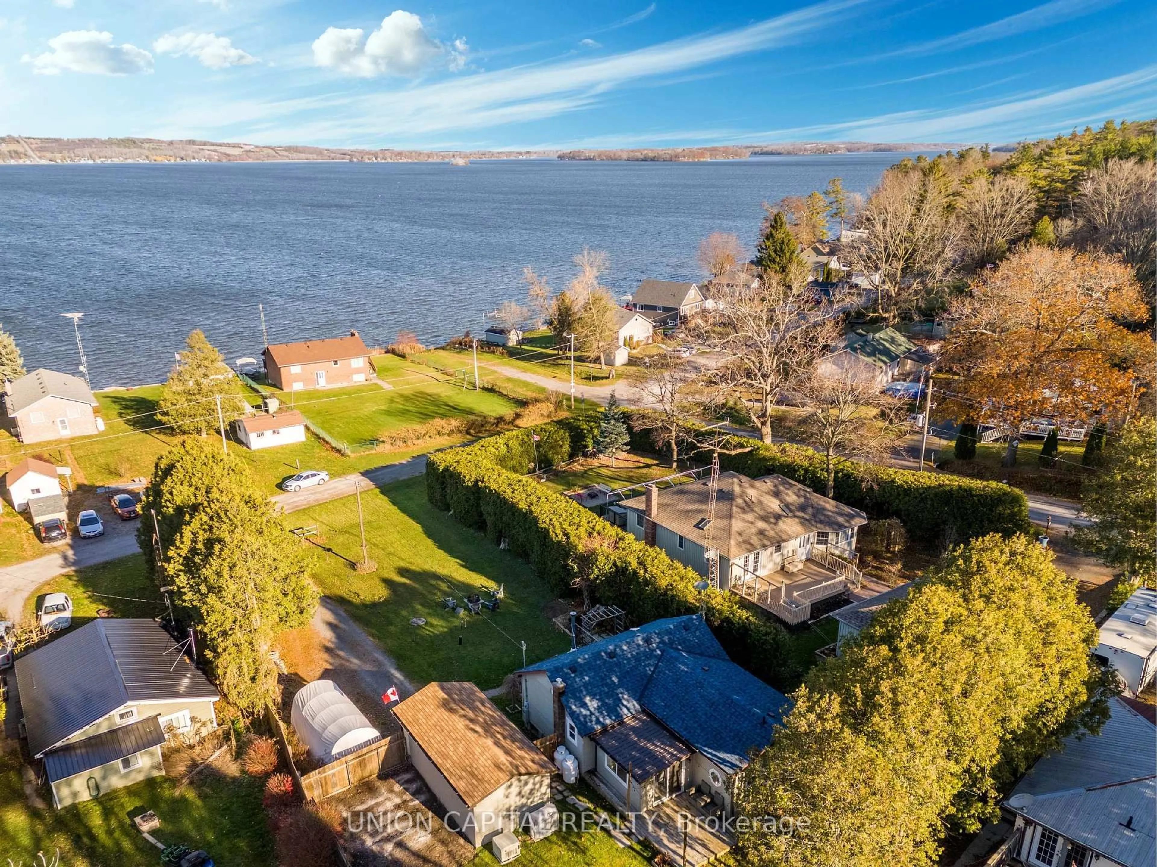 A pic from outside/outdoor area/front of a property/back of a property/a pic from drone, water/lake/river/ocean view for 5193 Cook Rd #215, Hamilton Township Ontario K0L 1E0