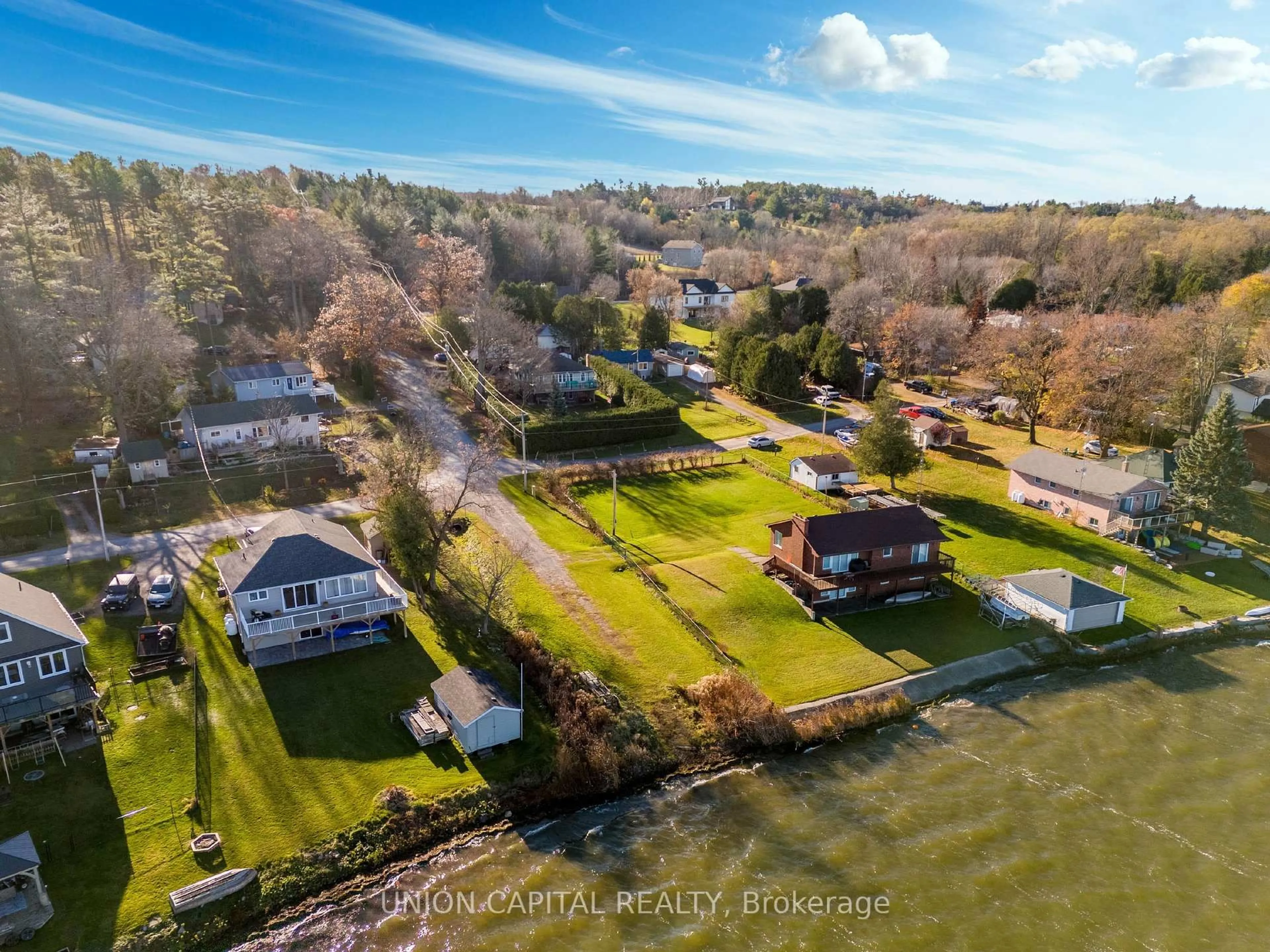 A pic from outside/outdoor area/front of a property/back of a property/a pic from drone, water/lake/river/ocean view for 5193 Cook Rd #215, Hamilton Township Ontario K0L 1E0