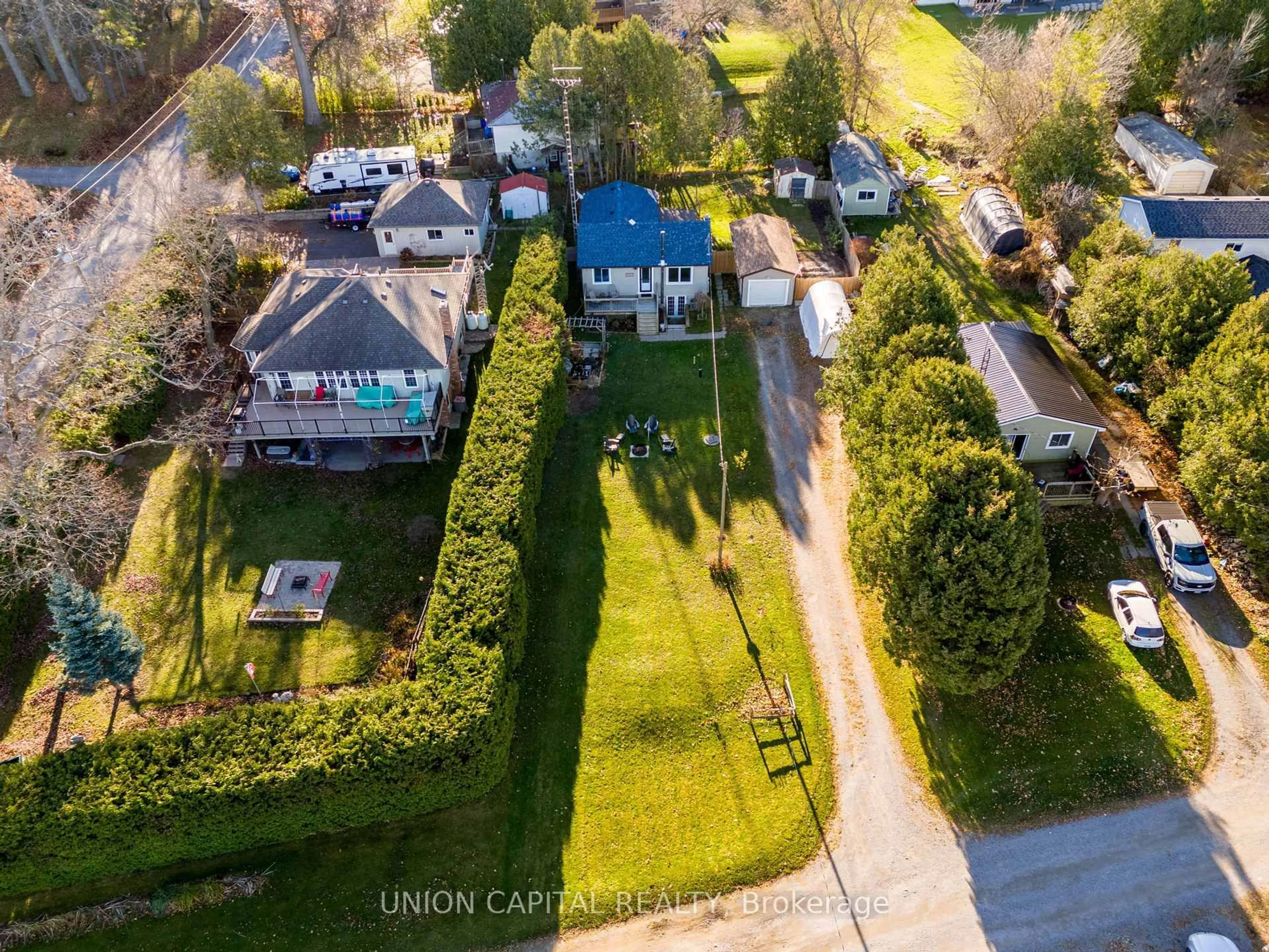 A pic from outside/outdoor area/front of a property/back of a property/a pic from drone, street for 5193 Cook Rd #215, Hamilton Township Ontario K0L 1E0