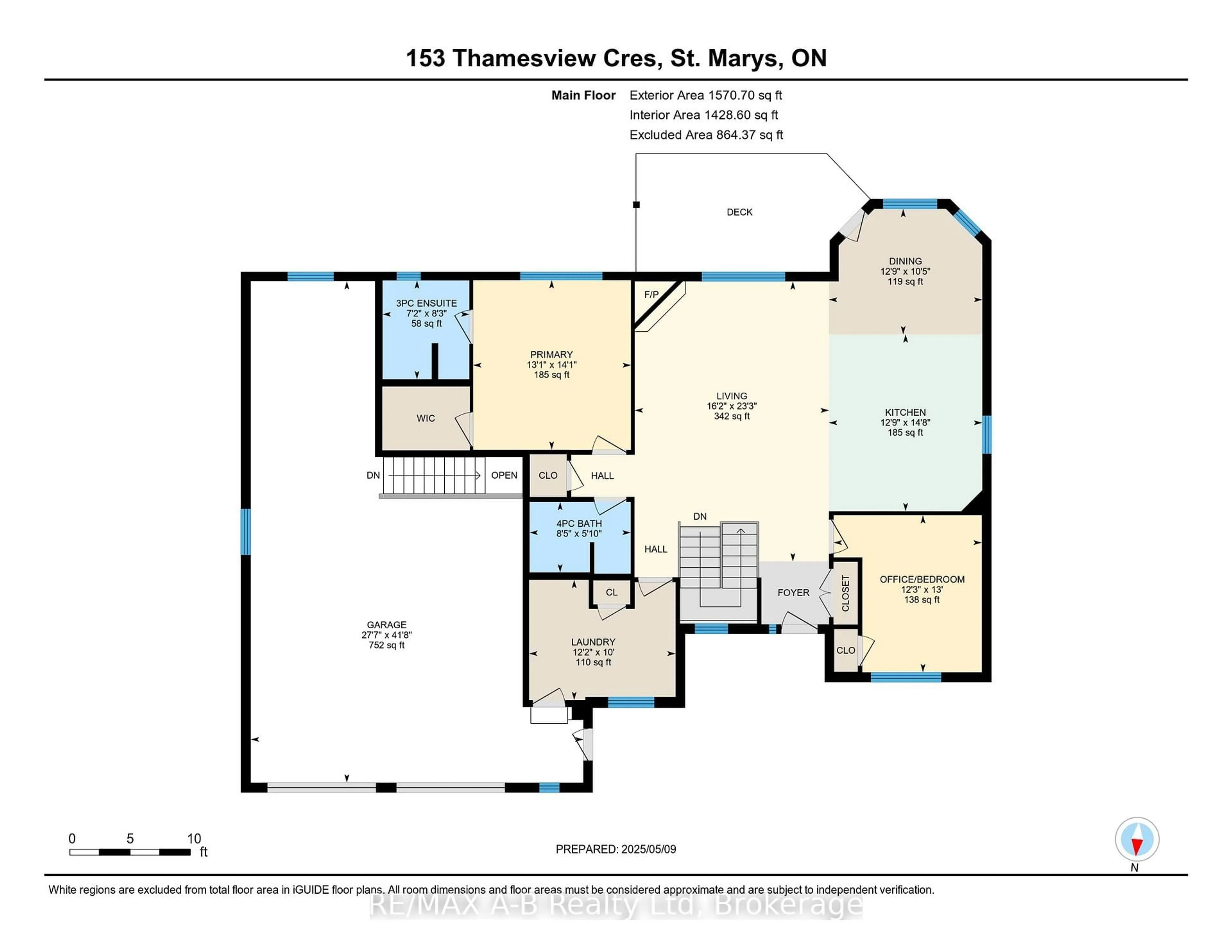 Floor plan for 153 Thamesview Cres, St. Marys Ontario N4X 1E1