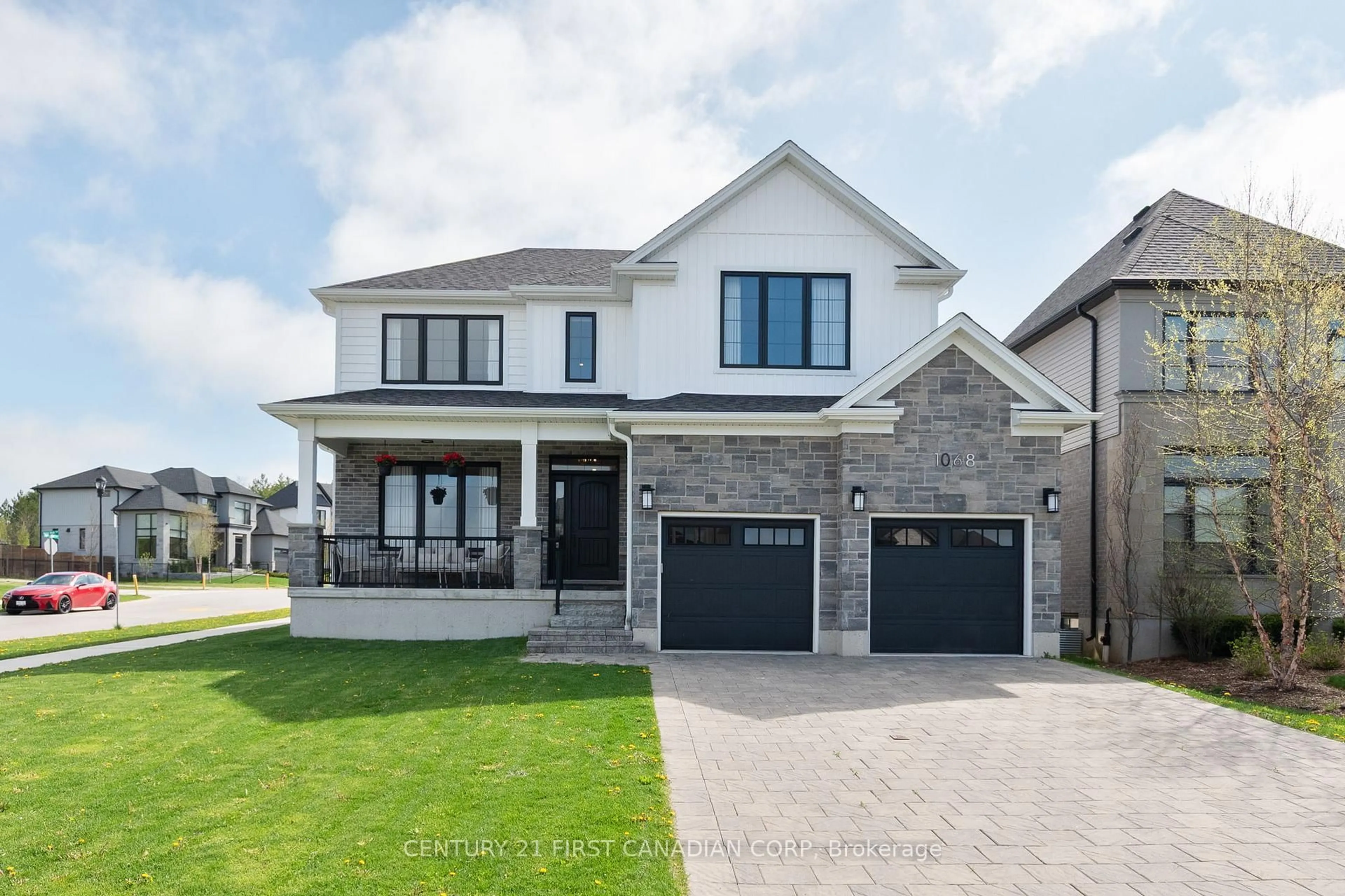 Home with brick exterior material, street for 1068 Trailsway Ave, London South Ontario N6K 0H9