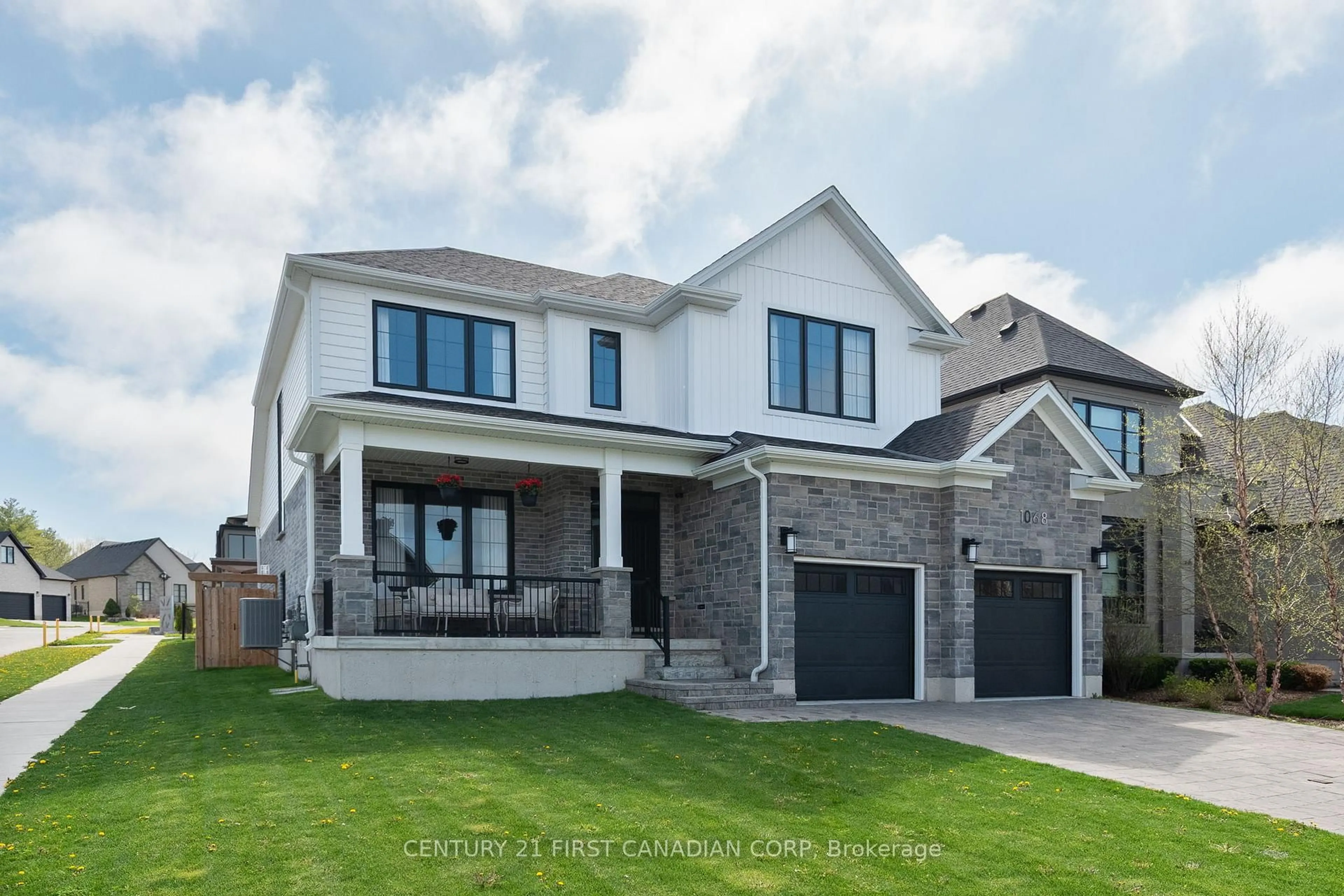Home with brick exterior material, street for 1068 Trailsway Ave, London South Ontario N6K 0H9