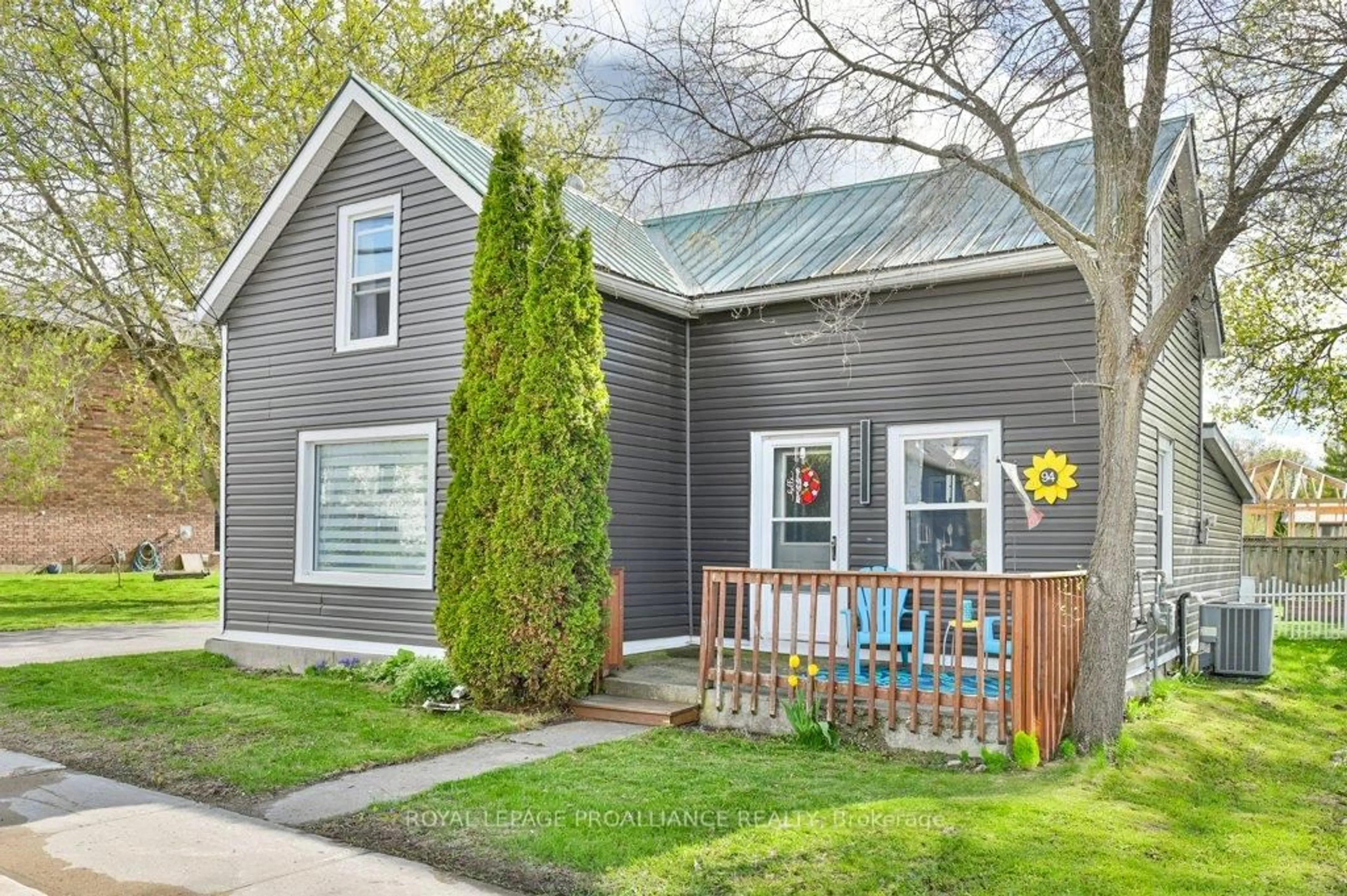 Home with vinyl exterior material, street for 94 South Trent St, Hastings Ontario K0K 2C0