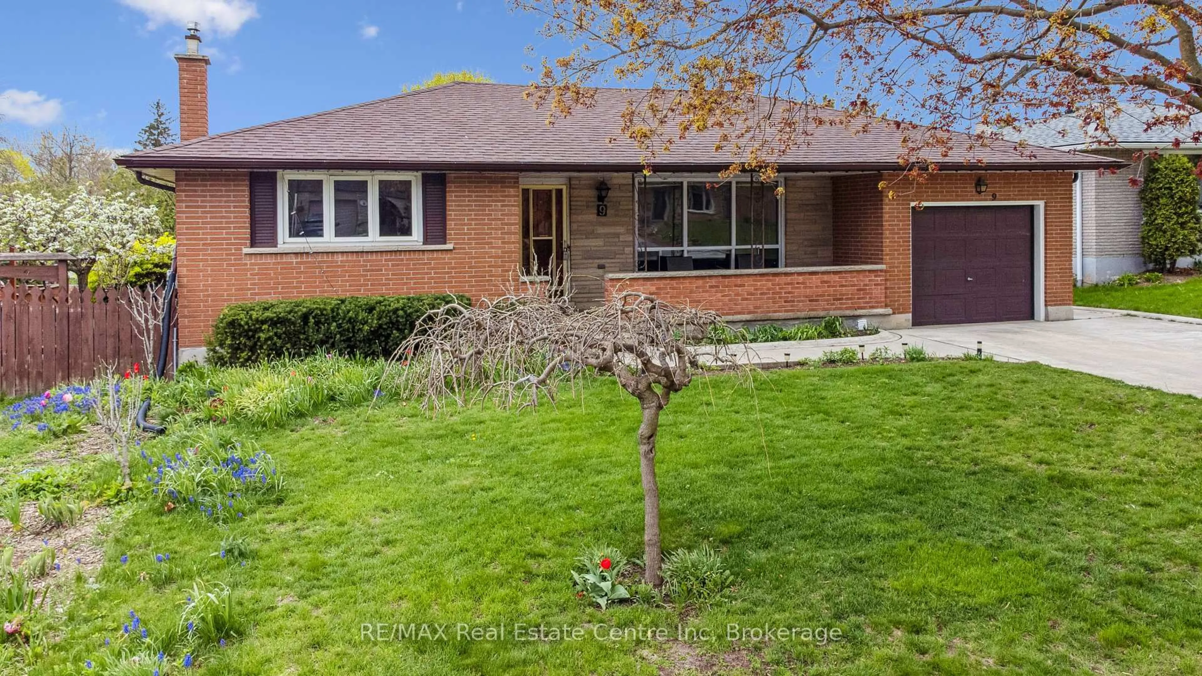 Home with brick exterior material, street for 9 Flanders Rd, Guelph Ontario N1G 1V8