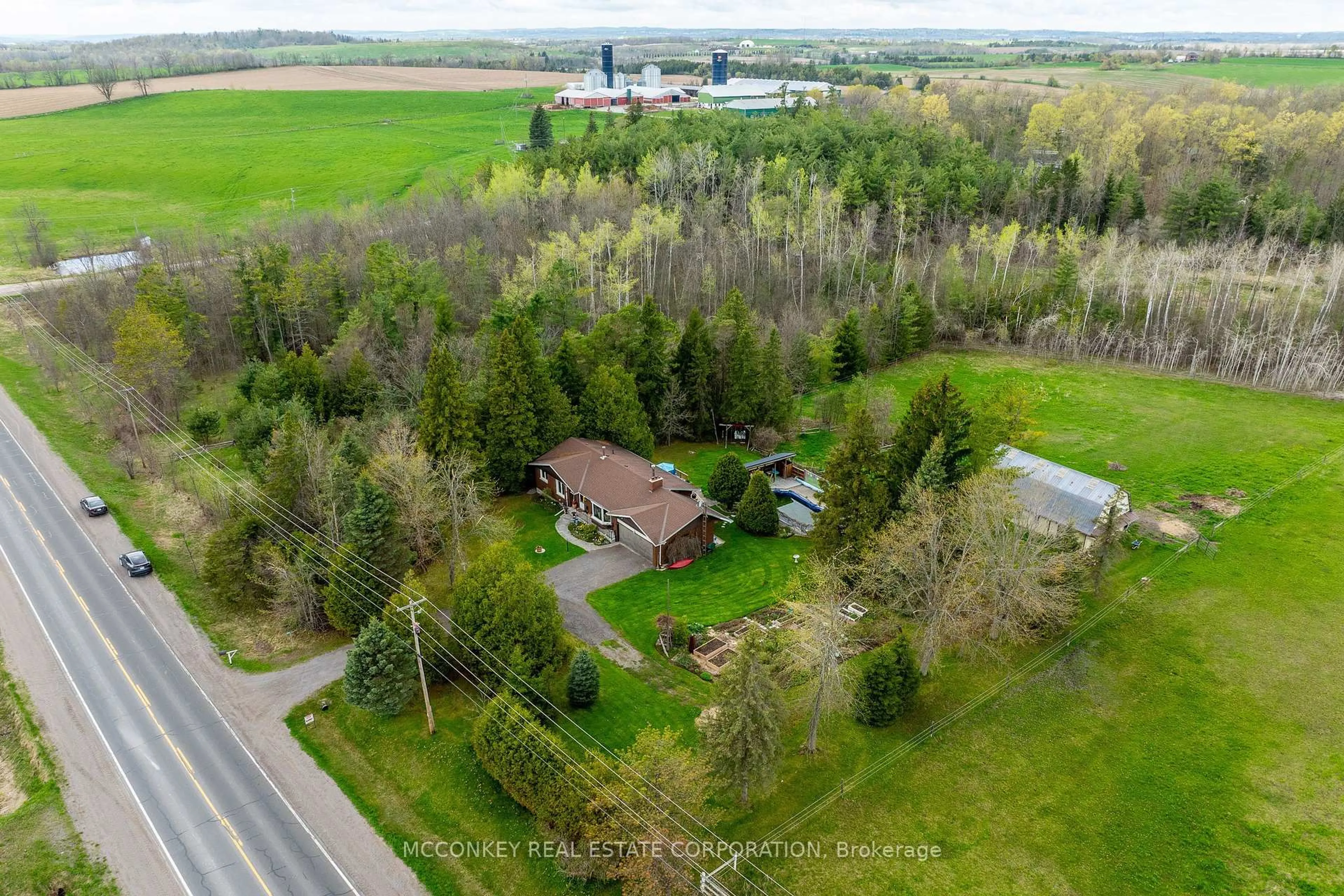 A pic from outside/outdoor area/front of a property/back of a property/a pic from drone, unknown for 2170 COUNTY RD 2 N/A, Otonabee-South Monaghan Ontario K9J 6X7